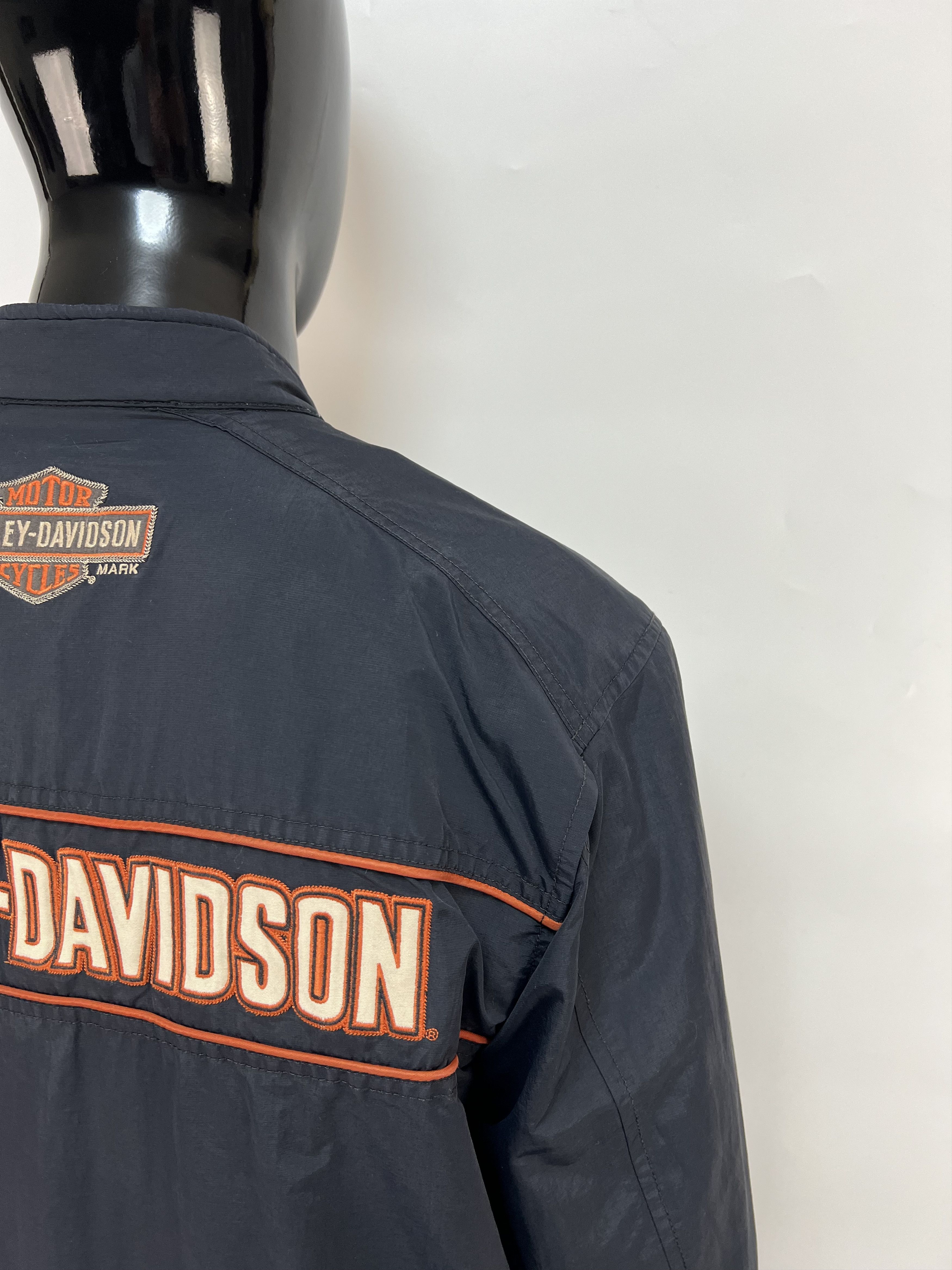 Harley Davidson Harley Davidson Full Zip Nylon Biker Jacket Racing Moto Size US L / EU 52-54 / 3 - 13 Thumbnail