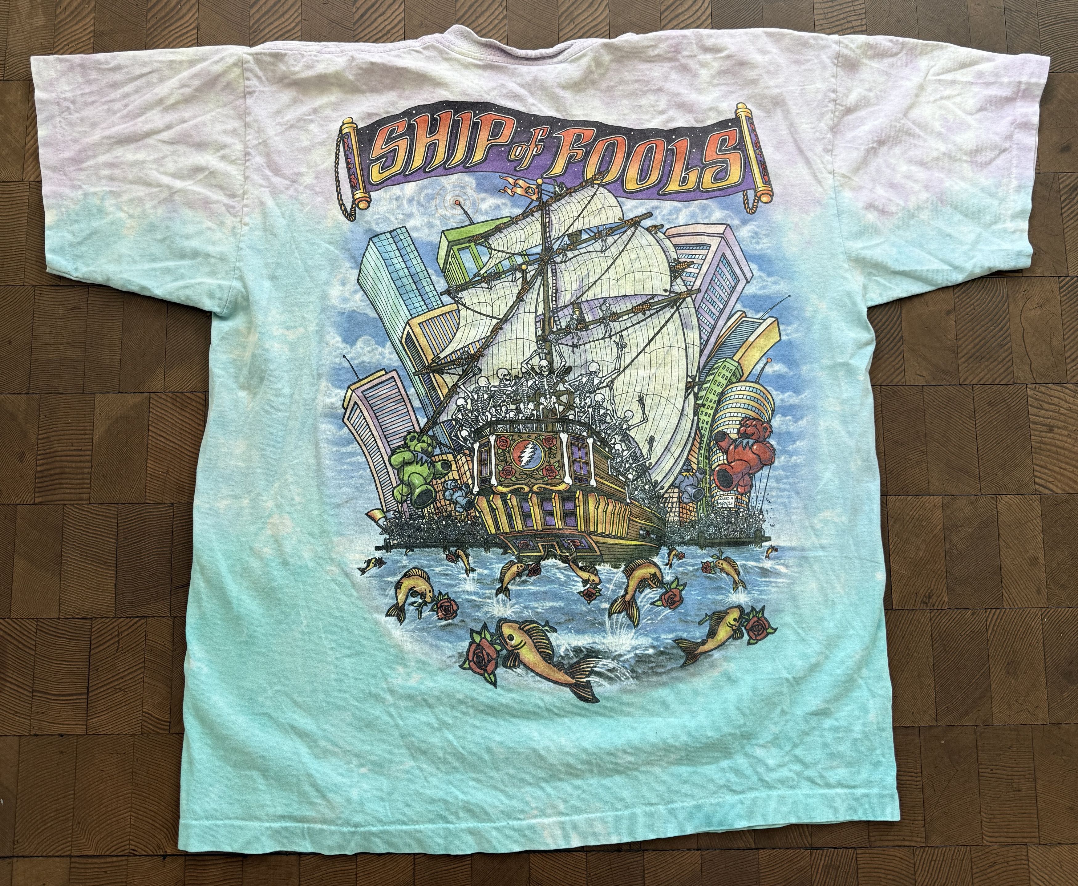 Grateful Dead × Liquid Blue Grateful Dead "Ship of Fools" liquid blue vintage shirt Size US L / EU 52-54 / 3 - 2 Thumbnail