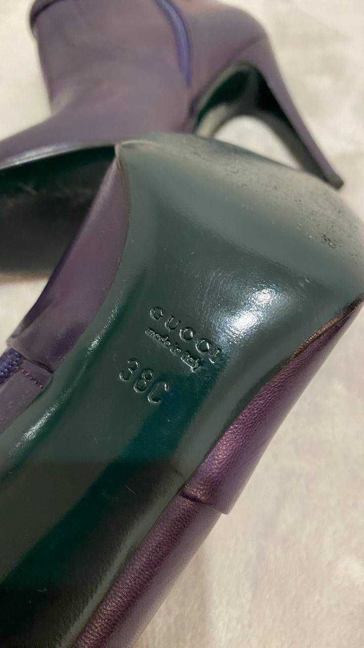 Gucci Gucci Leather Heels Boots Size US 8 / IT 38 - 3 Thumbnail