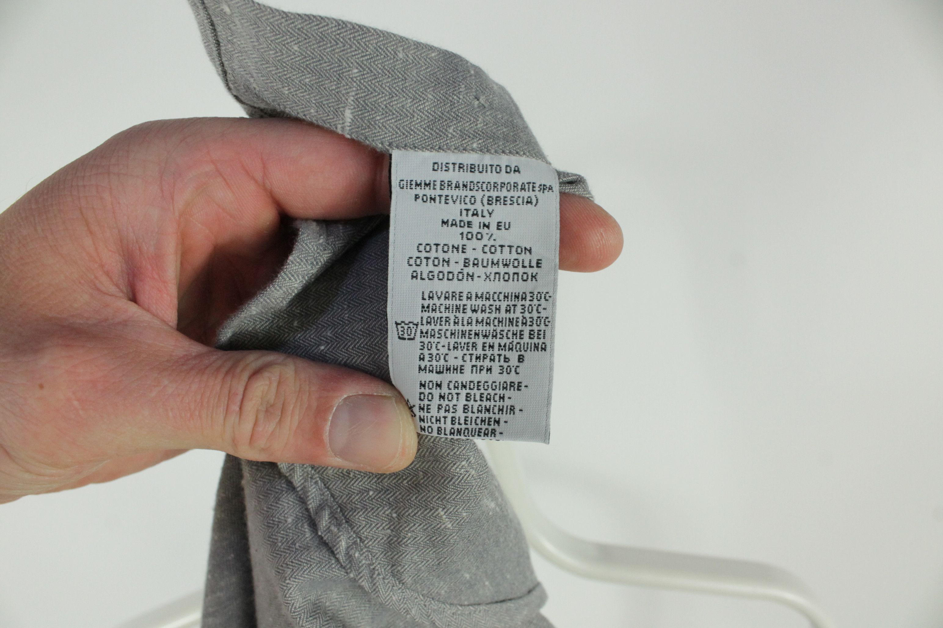Other Caliban Gray Melange Cotton Dress Shirt Men's Size US M / EU 48-50 / 2 - 8 Thumbnail