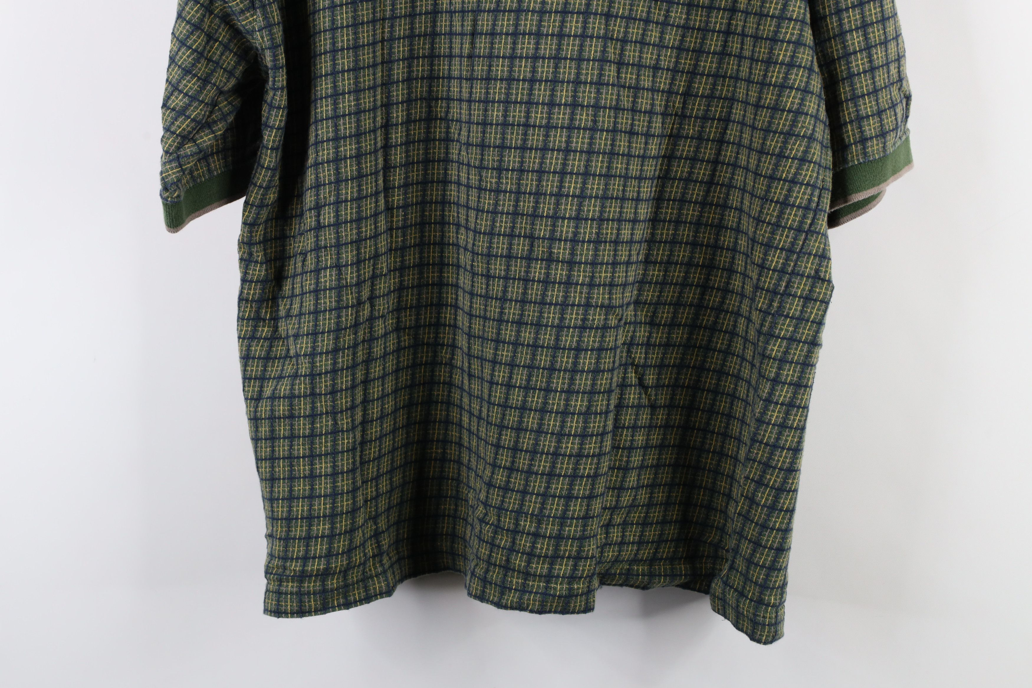 Vintage Vintage 90s Streetwear Checkered Knit Collared Polo Shirt Size US L / EU 52-54 / 3 - 13 Thumbnail