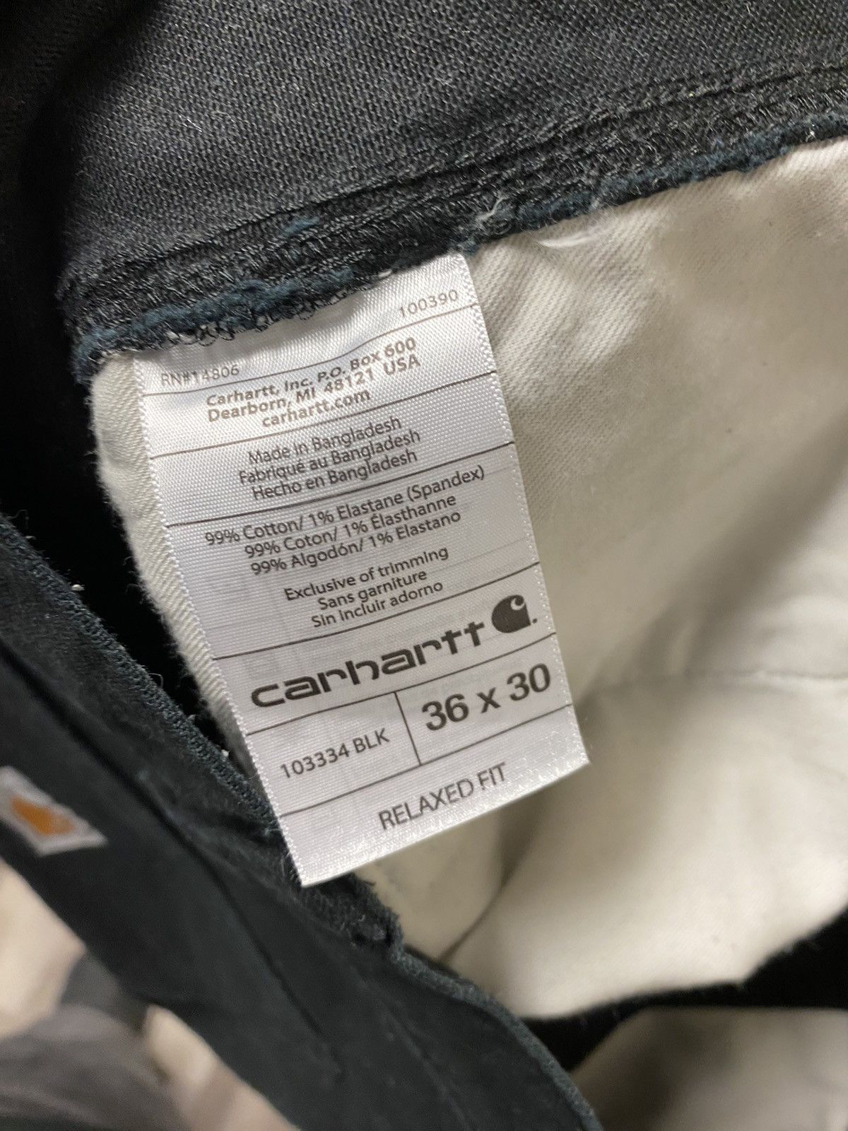 Carhartt × Vintage Vintage Black Carhartt Double Knee Carhartt Pants Size US 36 / EU 52 - 6 Thumbnail