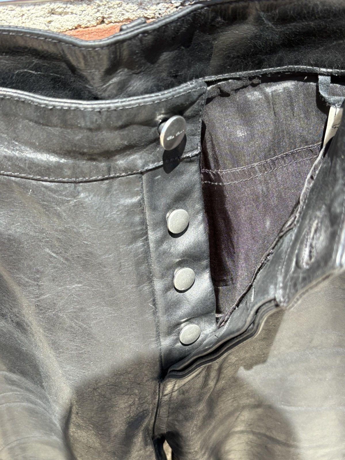 Rick Owens Rick Owen Leather Pants Size US 42 / EU 58 - 3 Thumbnail