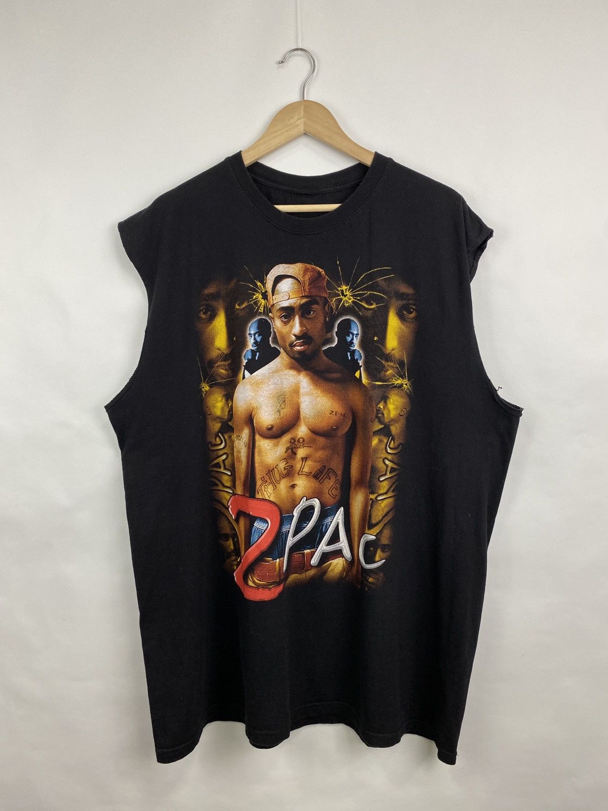 Band Tees × Rap Tees 🇺🇸 Vintage 90s Tupac Shakur All Eyez On Me Rare Retro Y2K rap Size US XL / EU 56 / 4 - 3 Thumbnail