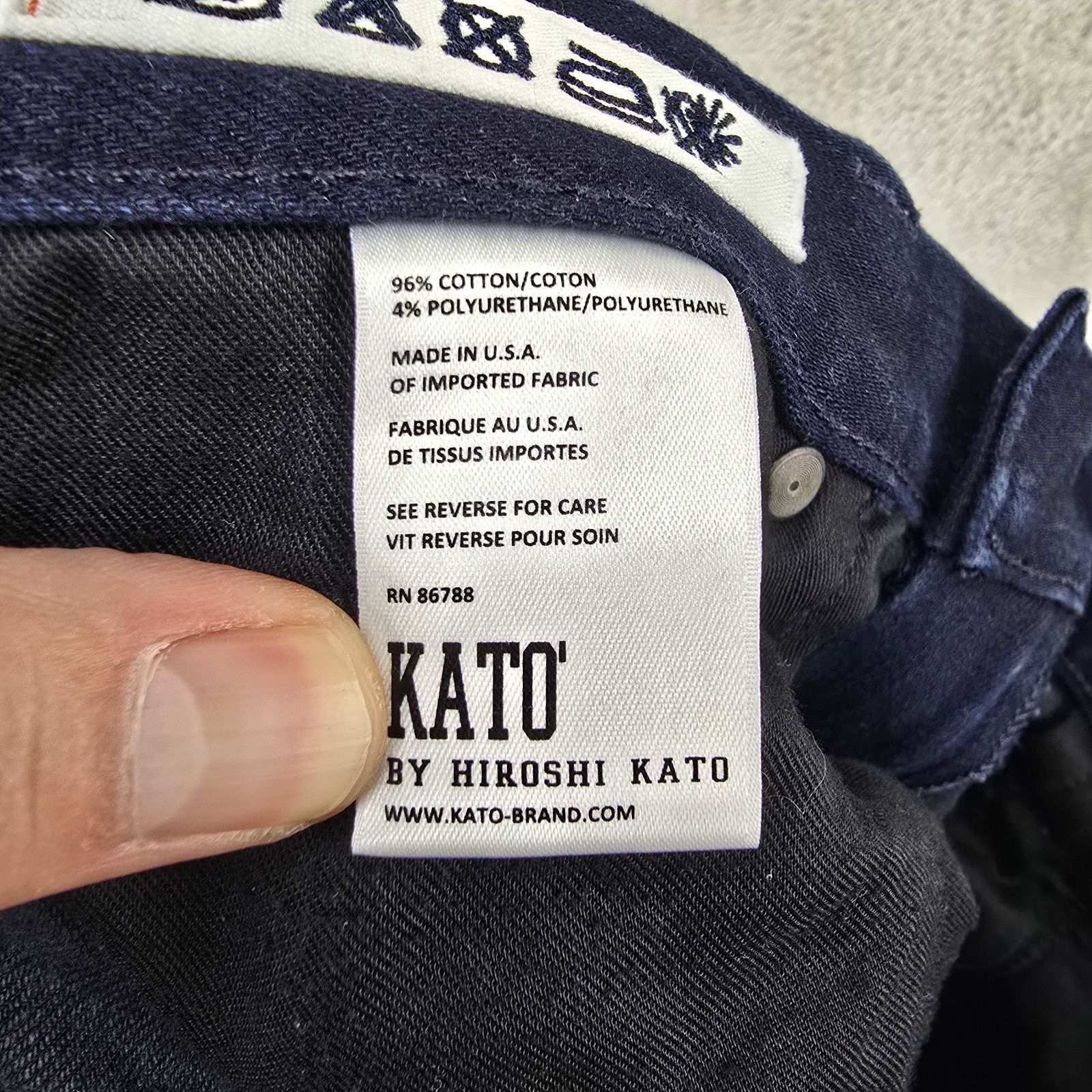 KATO Hiroshi Kato Jeans 33x29 Blue The Pen Slim Selvedge Denim Size US 33 - 8 Thumbnail