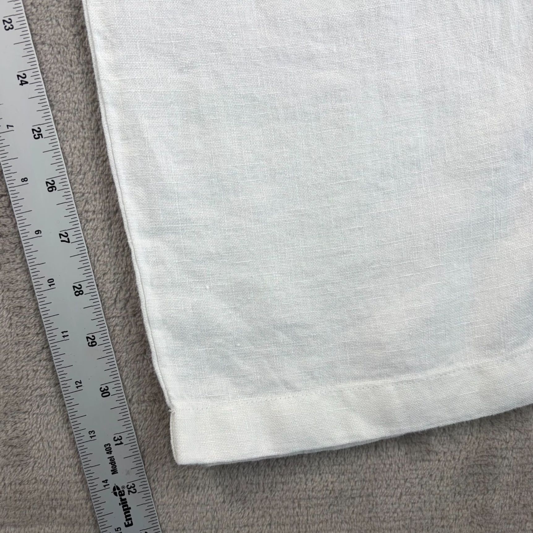 Todd Snyder TODD SNYDER Straight Fit 100% Linen Beach Pants White Men 2XL Drawcord NWT Pants Beach White 2XL Mens Size US 39 - 7 Thumbnail