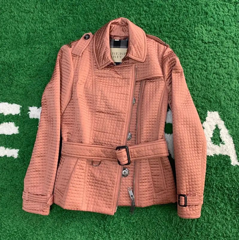 Burberry Burberry Women's Cotton Jacket in Pink Size S / US 4 / IT 40 - 1 Thumbnail