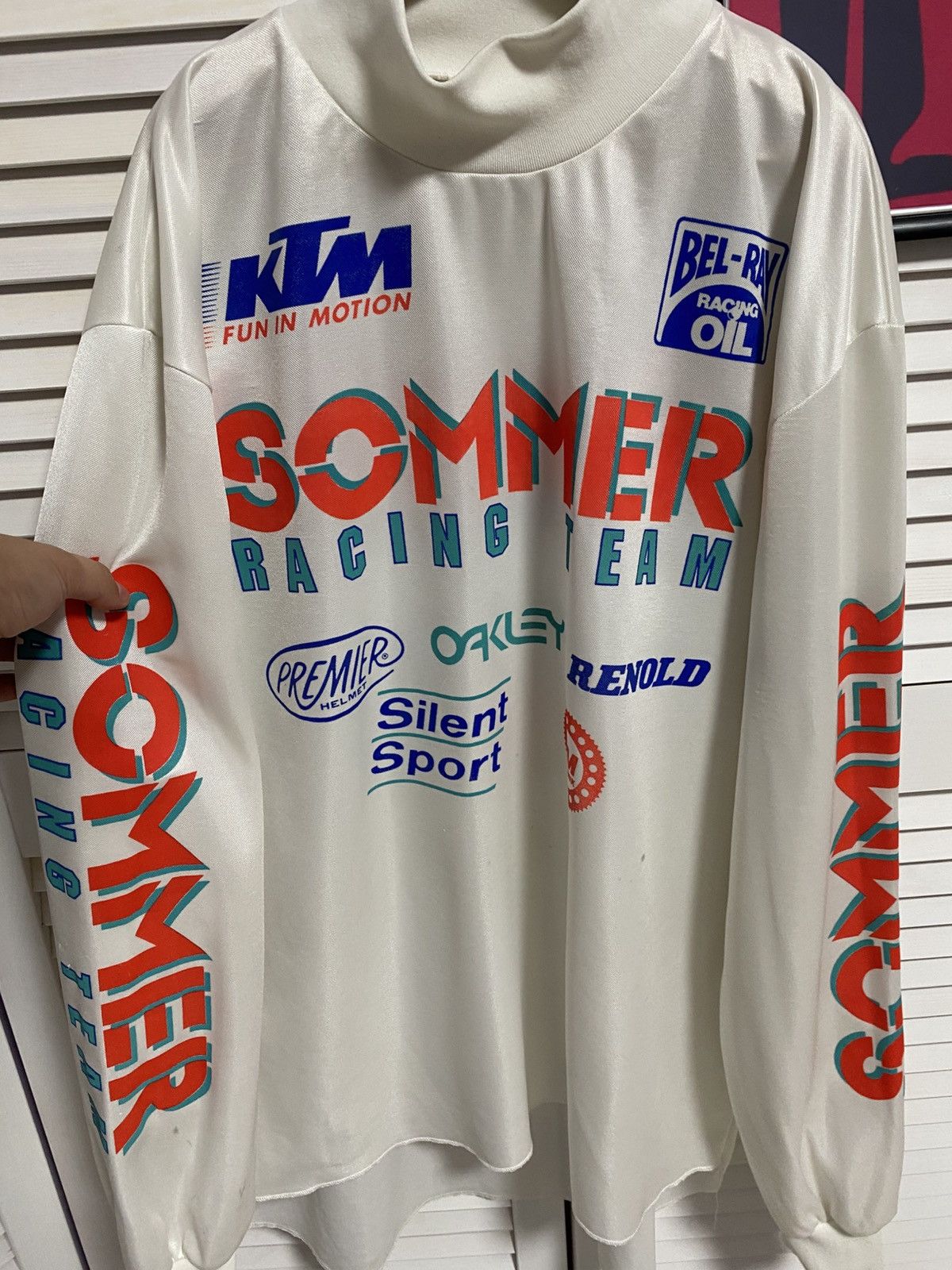Formula 1 Vintage KTM Sommer Racing Team Motocross Jersey Rare Size US XL / EU 56 / 4 - 4 Thumbnail