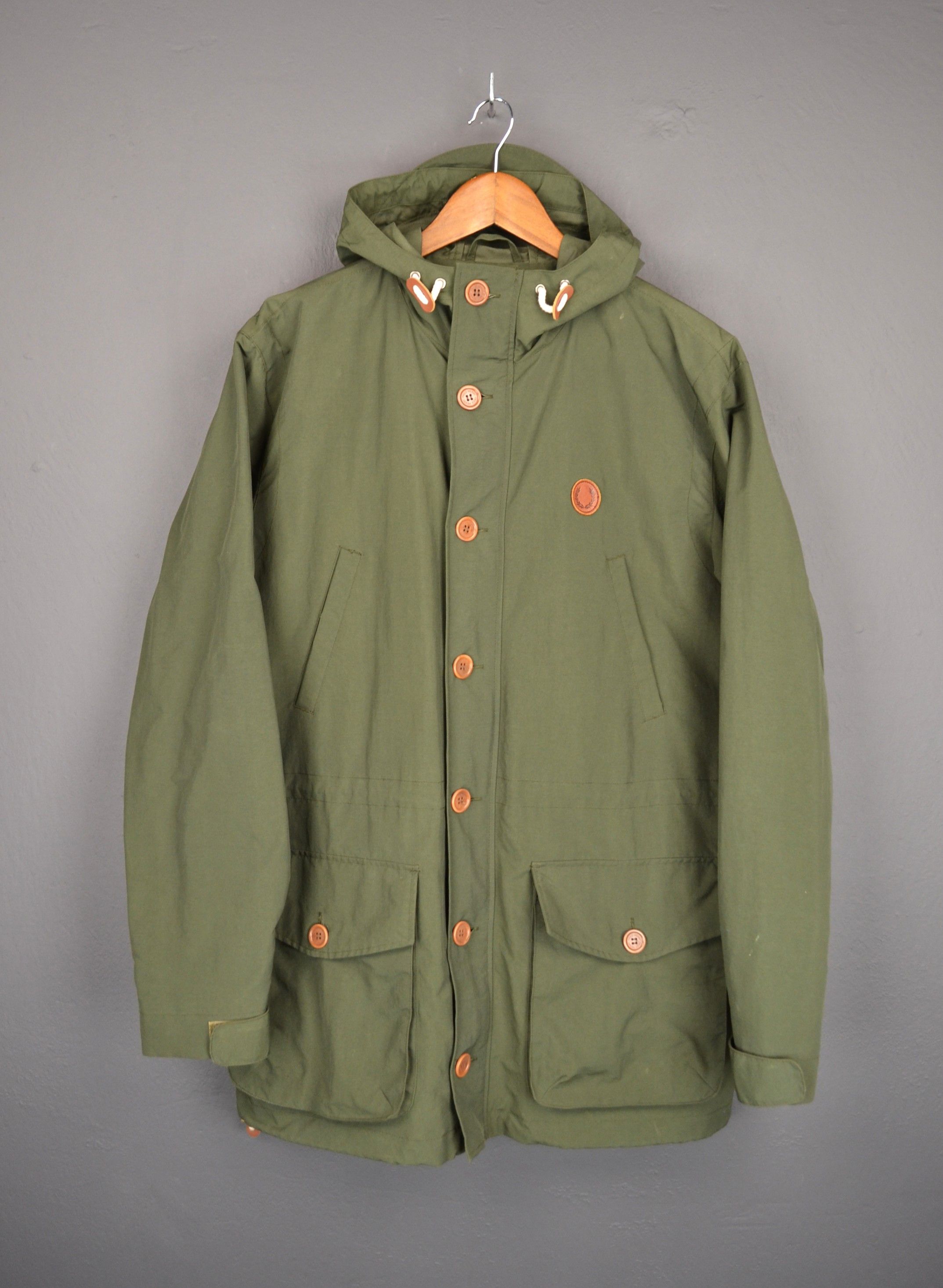 Fred Perry Fred Perry Mens Green Mountain Parka Coat L Jacket Nylon Size US L / EU 52-54 / 3 - 2 Thumbnail