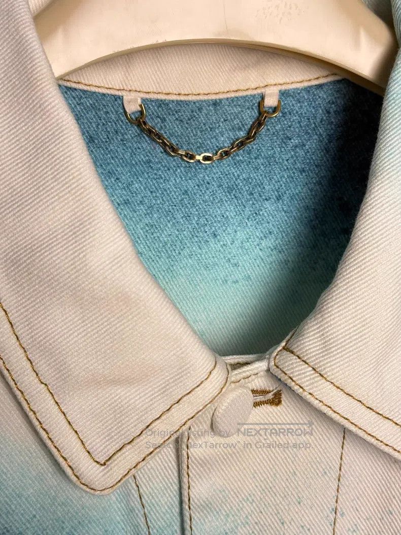 Louis Vuitton Louis Vuitton White ink-splashed denim jacket Size US M / EU 48-50 / 2 - 2 Thumbnail
