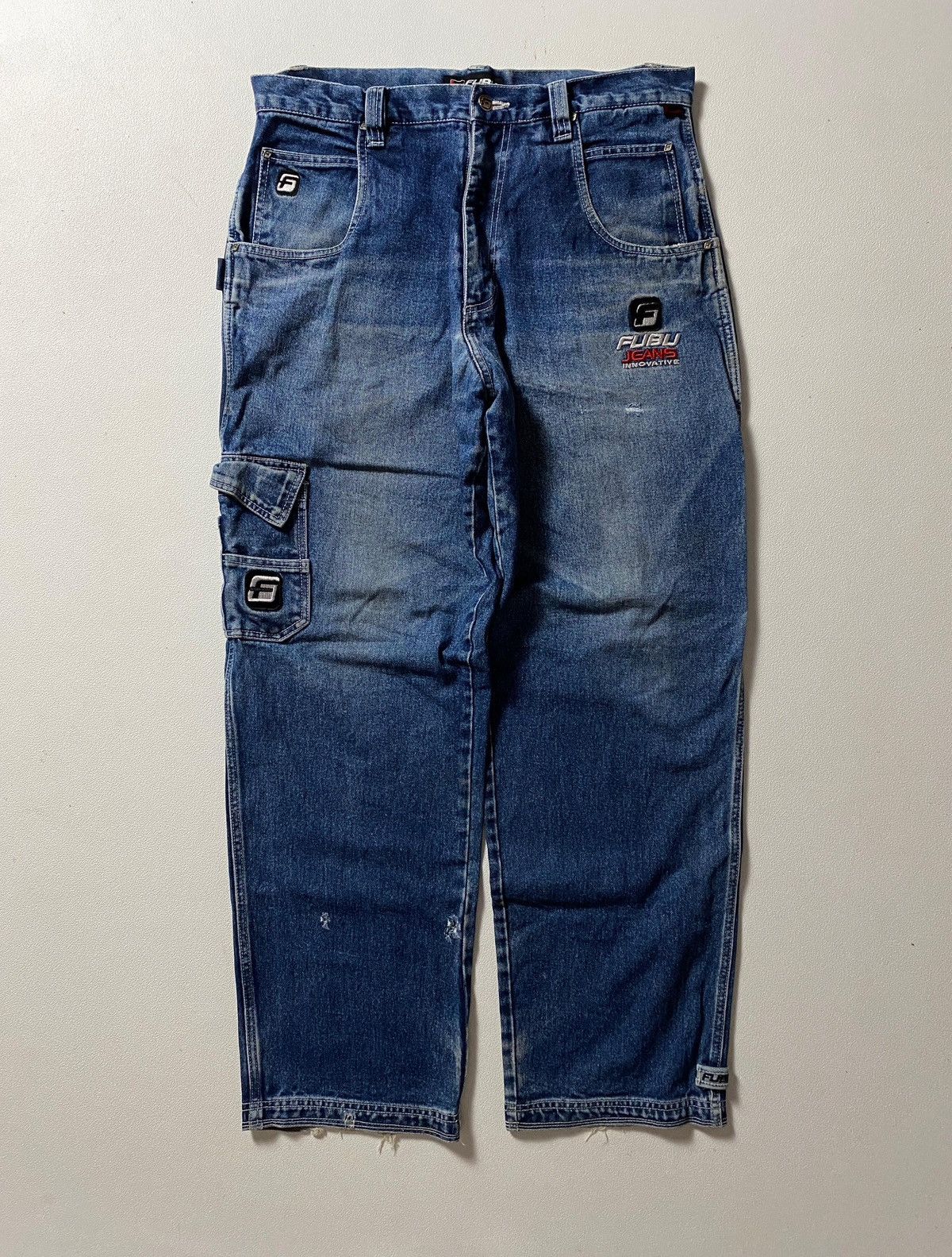 Fubu Fubu y2k Embroidered Carpenter Jeans Blue Size US 36 / EU 52 - 3 Thumbnail