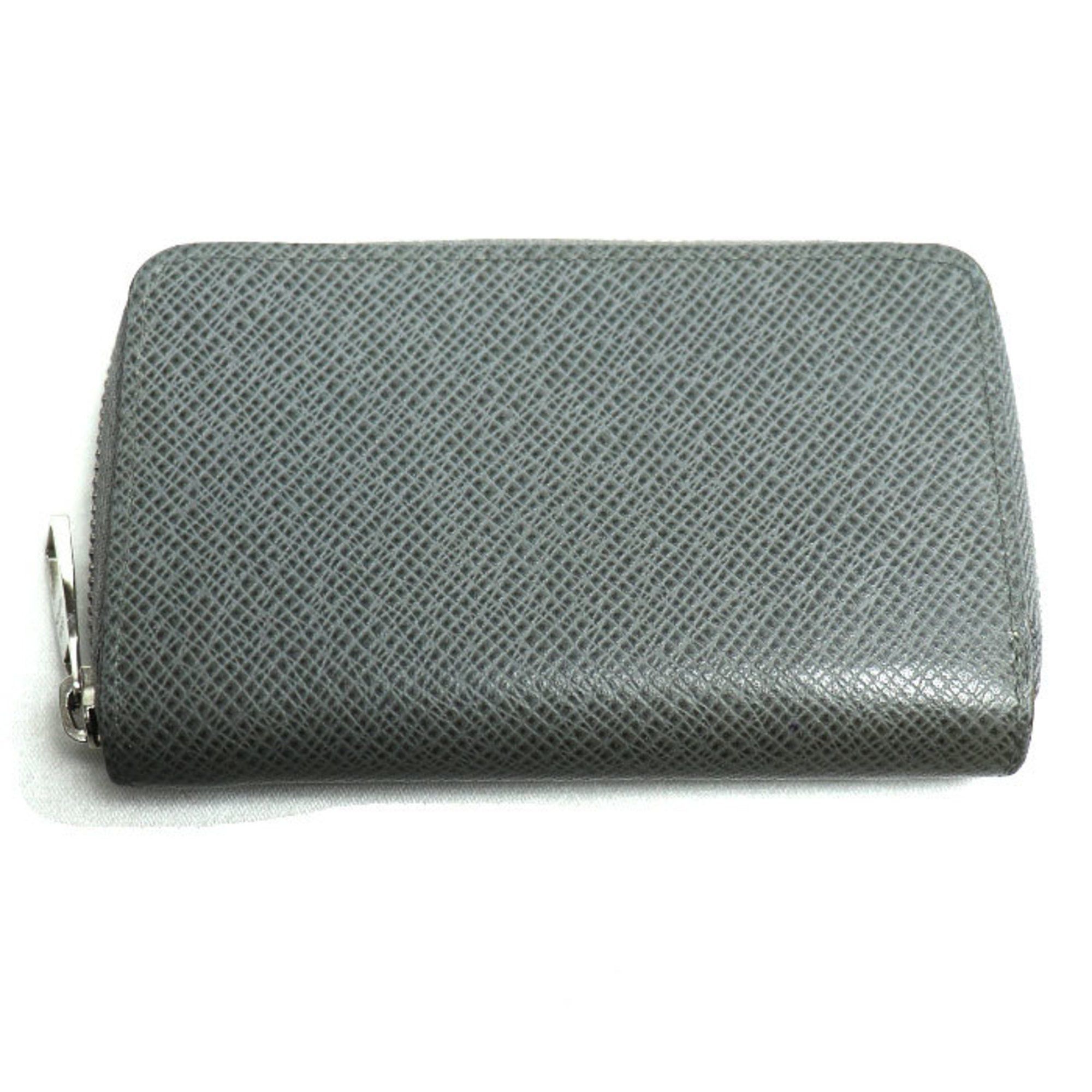 Louis Vuitton Louis Vuitton Zipper Coin Purse Case Taiga Gray M32617 Men's Size ONE SIZE - 1 Thumbnail