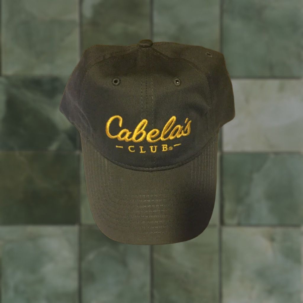 Vintage Cabela's CLUB Baseball Cap Dad Hat One Size Gray Yellow Embroidery Unisex Adults Size ONE SIZE - 1 Thumbnail