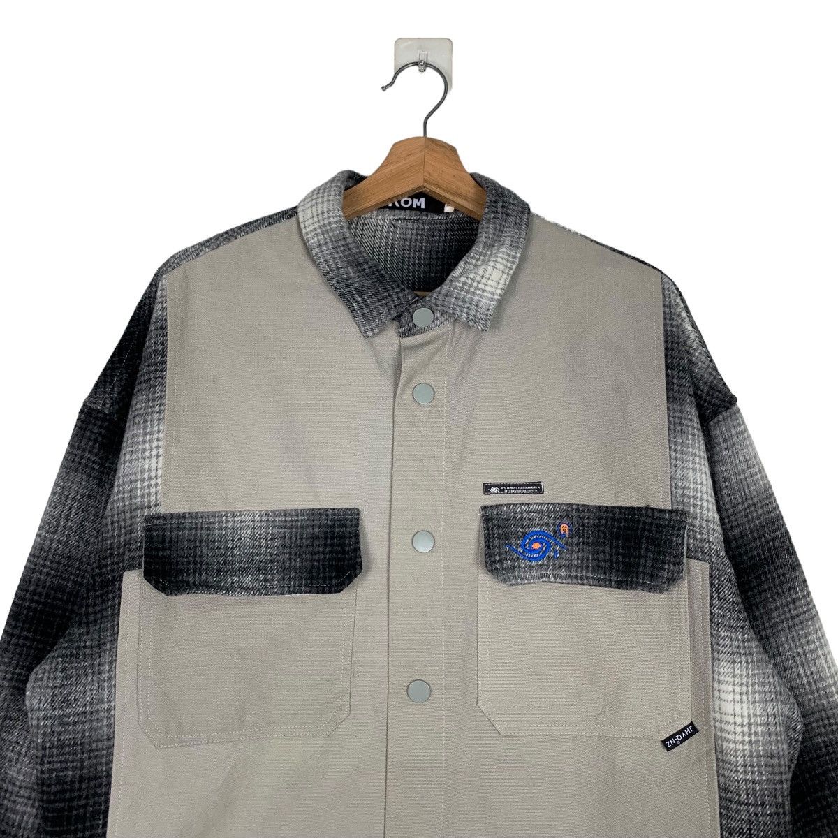 Japanese Brand .KOM Aestheticview Fashion Snap Button Jacket #0328-C15 Size US L / EU 52-54 / 3 - 5 Thumbnail