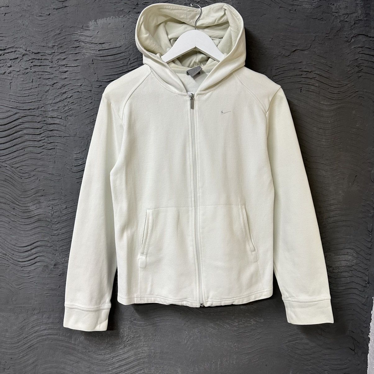 Nike Vintage Nike Zip Hoodie White Size M / US 6-8 / IT 42-44 - 1 Thumbnail