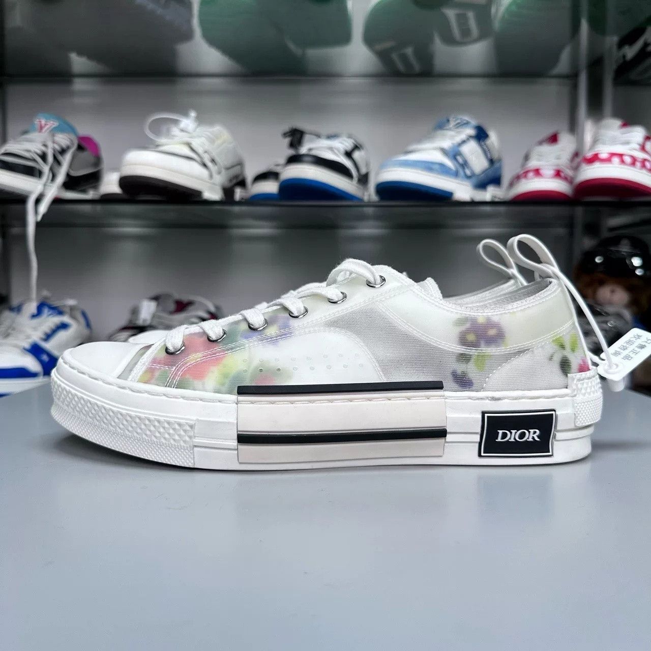 Dior DIOR B23 Low-Top Floral Sneakers Size US 8 / EU 41 - 2 Thumbnail