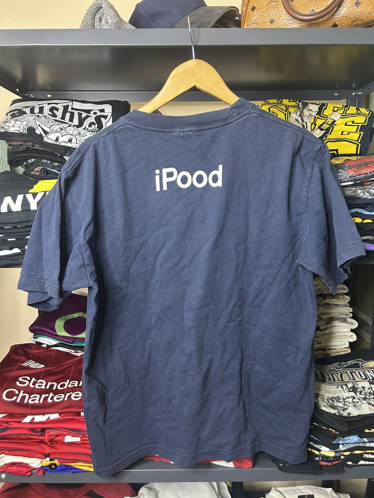 Vintage Vintage iPood Parody T-Shirt XL Navy Blue Funny Graphic Tee Size US XL / EU 56 / 4 - 3 Thumbnail