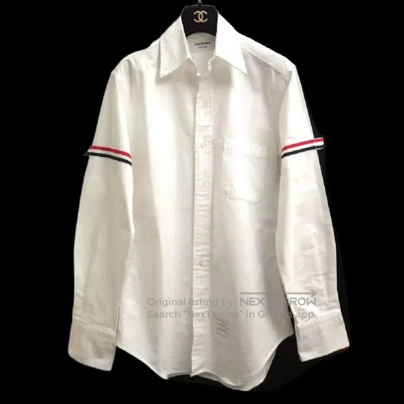 Thom Browne Thom Browne White Cotton Long Sleeve Shirt . Size S / US 4 / IT 40 - 2 Thumbnail
