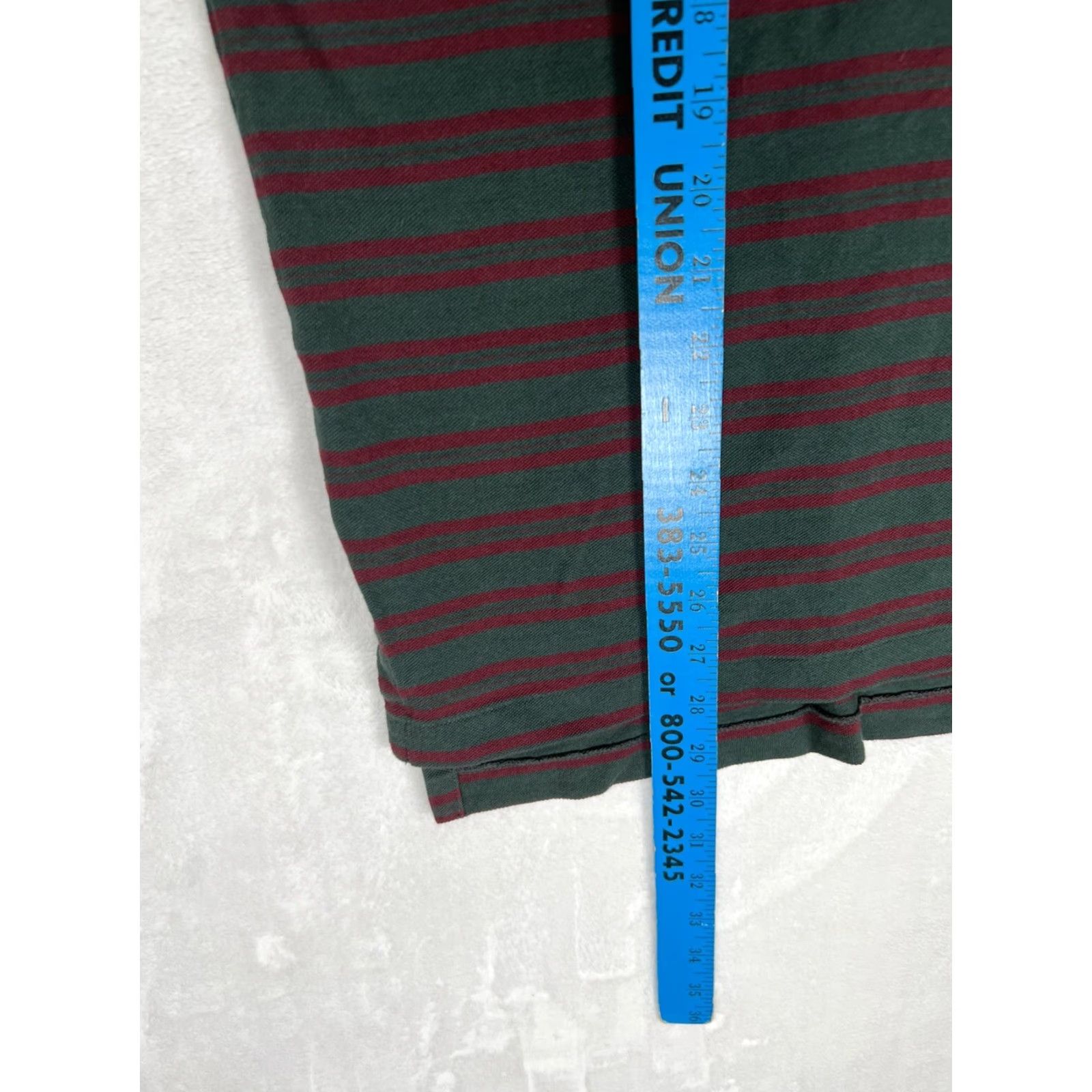 Ralph Lauren VINTAGE Ralph Lauren Polo Golf Shirt Striped Green Red Medium Men Polo Shirt Short Sleeve Collared 90s Preppy Golf Size US M / EU 48-50 / 2 - 4 Thumbnail
