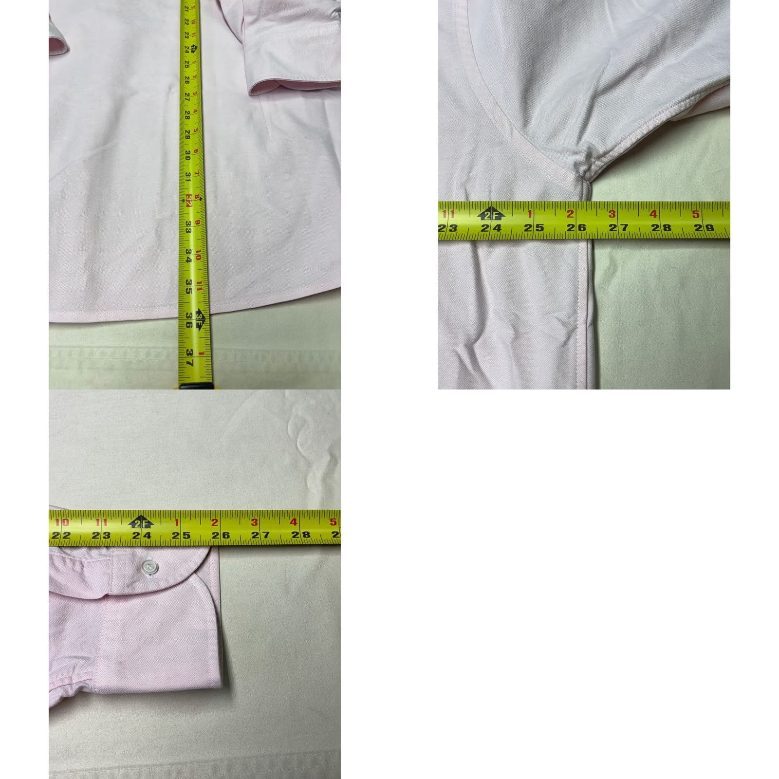 Proper Cloth Proper Cloth Clark Light Pink Oxford Cloth Dress Shirt 18.5 x 37 Cotton PCF529 Women? Size 48R - 8 Thumbnail