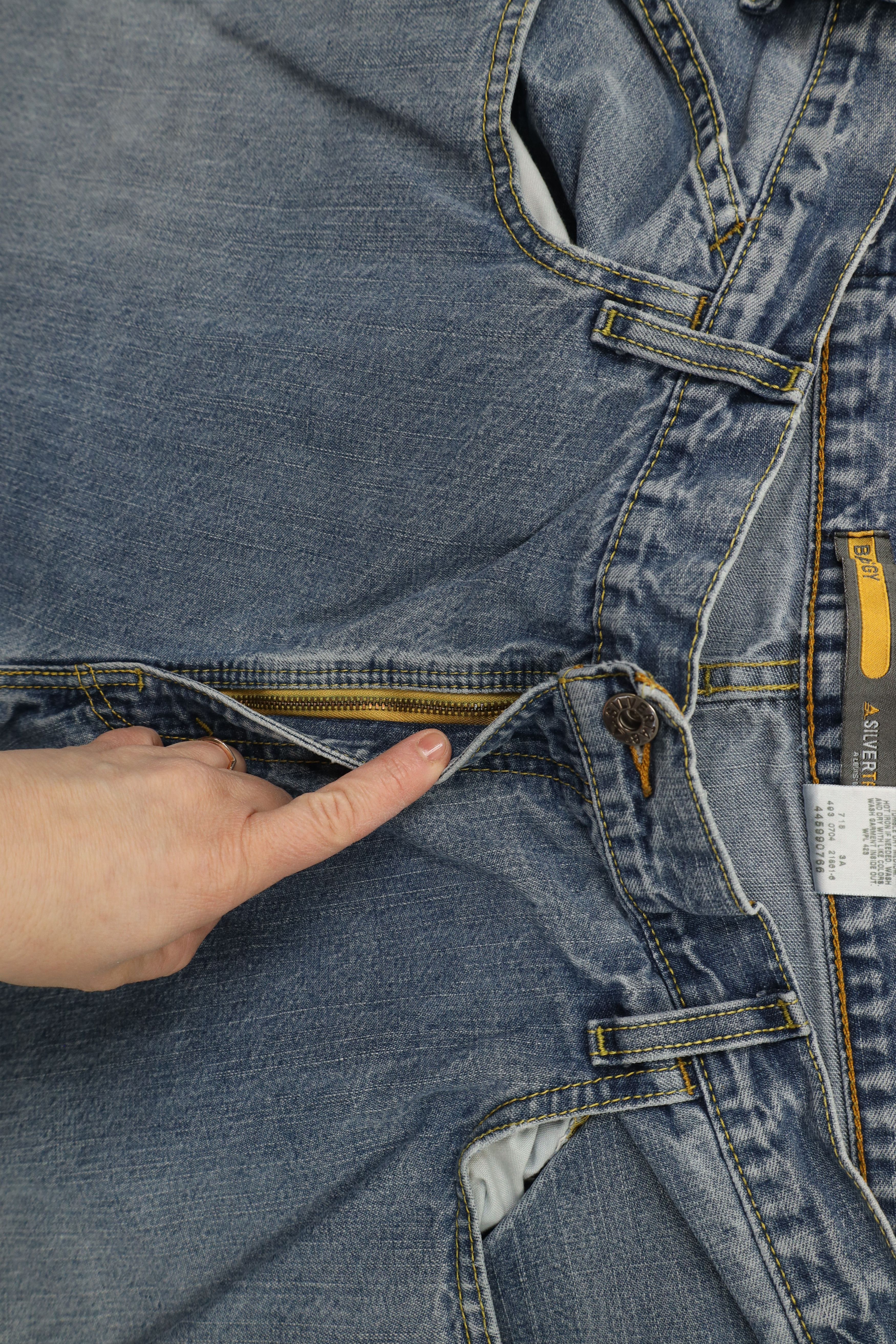 Levi's × Vintage Vintage Y2K 2004 Levis SilverTab Baggy Wide Leg Jeans Size US 38 / EU 54 - 6 Thumbnail