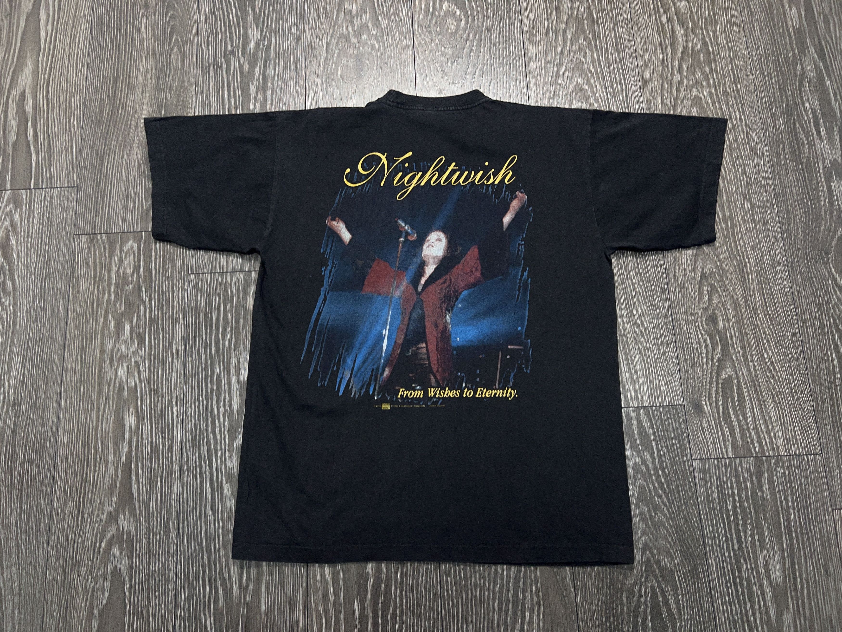 Vintage 2000 Nightwish From Wishes to Eternity Big Logo T Shirt Tee Size US XL / EU 56 / 4 - 1 Thumbnail