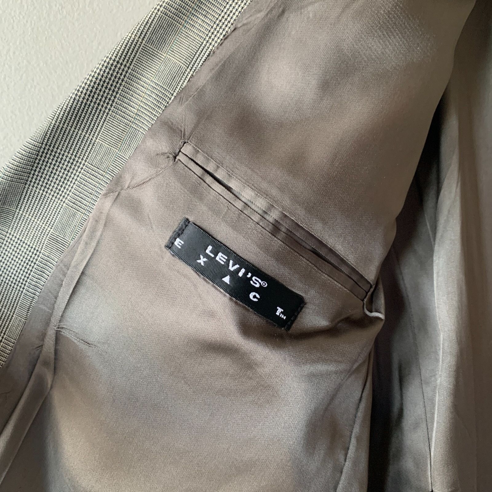 Levi's Vintage Levi's Exact Jacket Men's Size 44L Blazer Checked Sp Size 44L - 3 Thumbnail