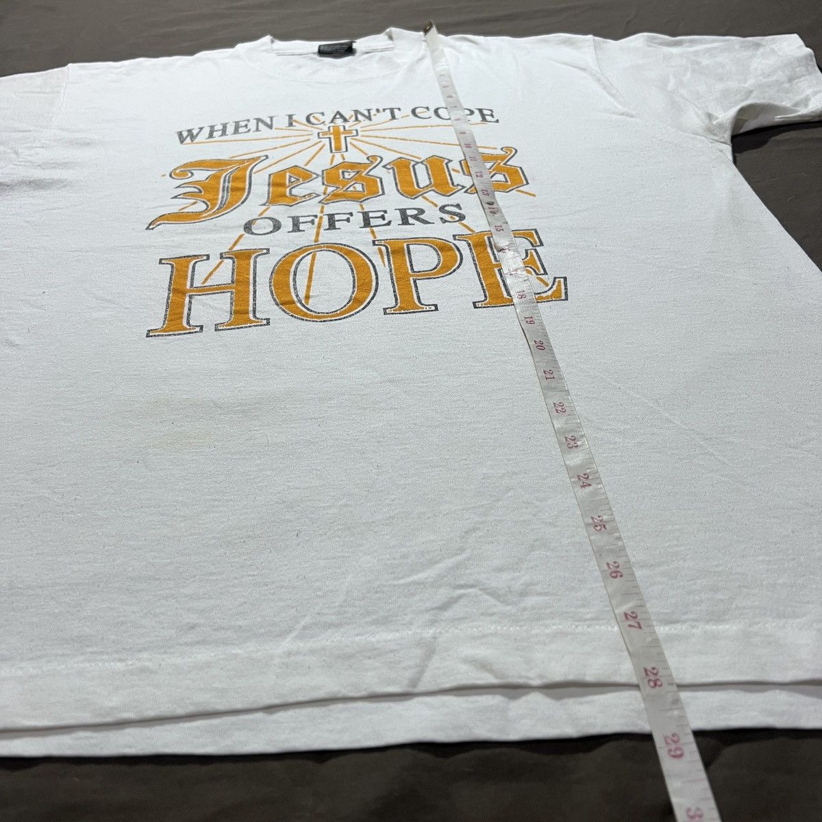 Vintage Vintage 90s Jesus offers hope God Bible Holy Promo Tee XL Size US XL / EU 56 / 4 - 9 Thumbnail