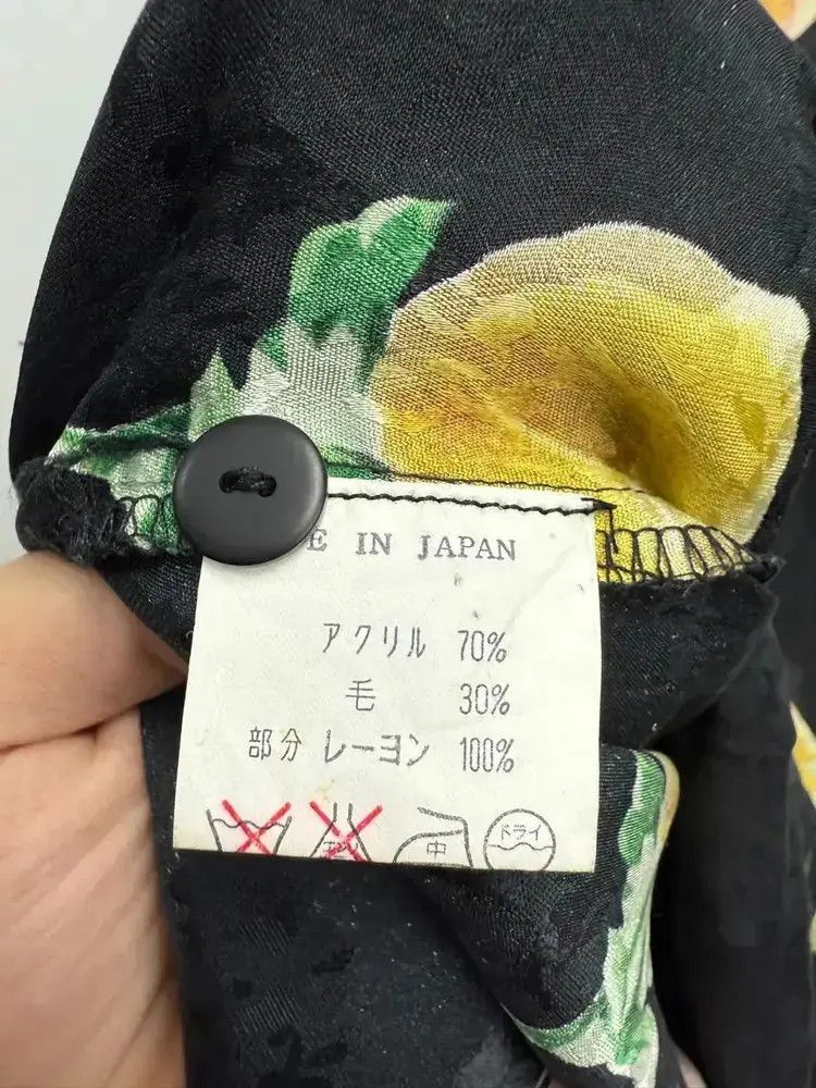Yohji Yamamoto Yohji Yamamoto Work Shop Flowers Print Shirt Size US L / EU 52-54 / 3 - 7 Thumbnail