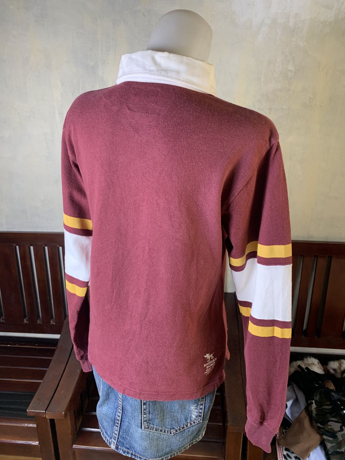 Japanese Brand 2000s Shonanbo Japan University Ivy League Style Rugby Shirt Size M / US 6-8 / IT 42-44 - 3 Thumbnail
