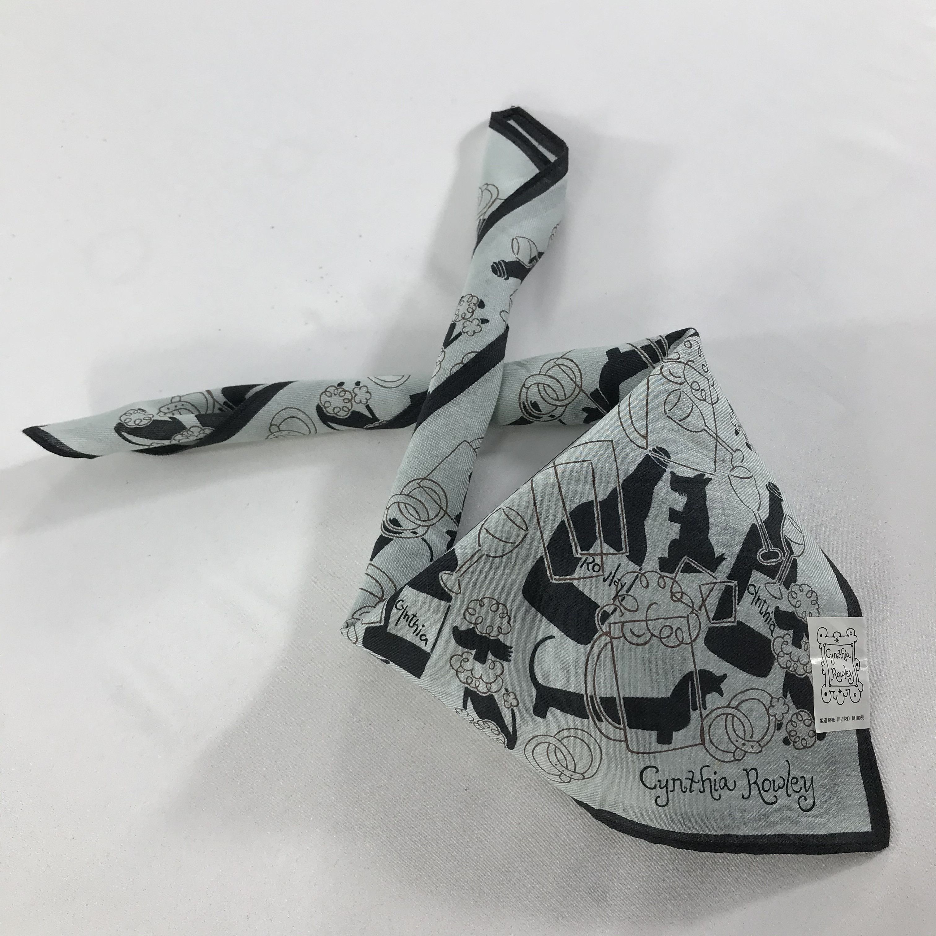 Vintage Cynthia Rowley Bandana / Handkerchief / Neckerchief -S1660 Size ONE SIZE - 3 Thumbnail