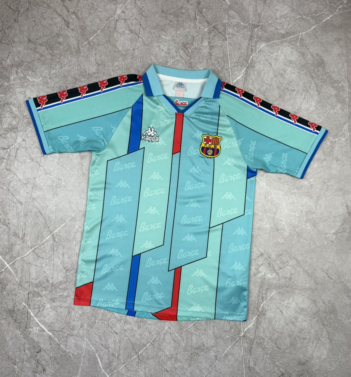 Kappa Barcelona 1996-97 Away Retro Jersey Size M Size US M / EU 48-50 / 2 - 2 Thumbnail