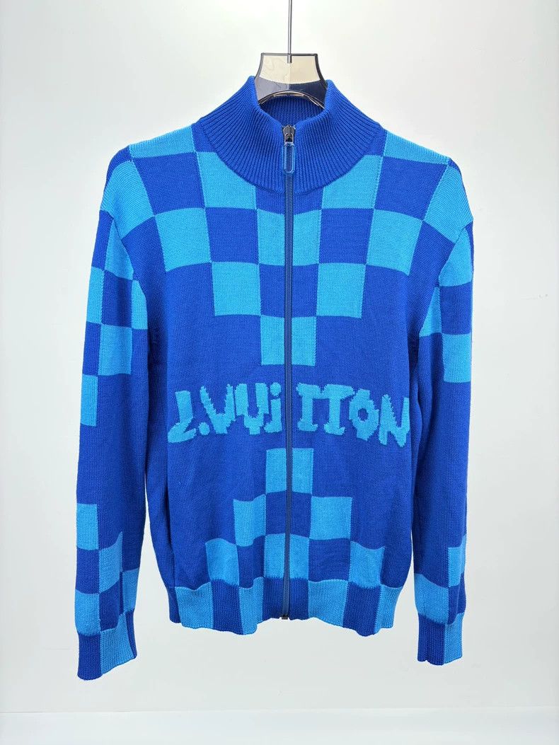 Louis Vuitton Louis Vuitton Checkerboard Knit Jacket - dmc Size US S / EU 44-46 / 1 - 1 Thumbnail