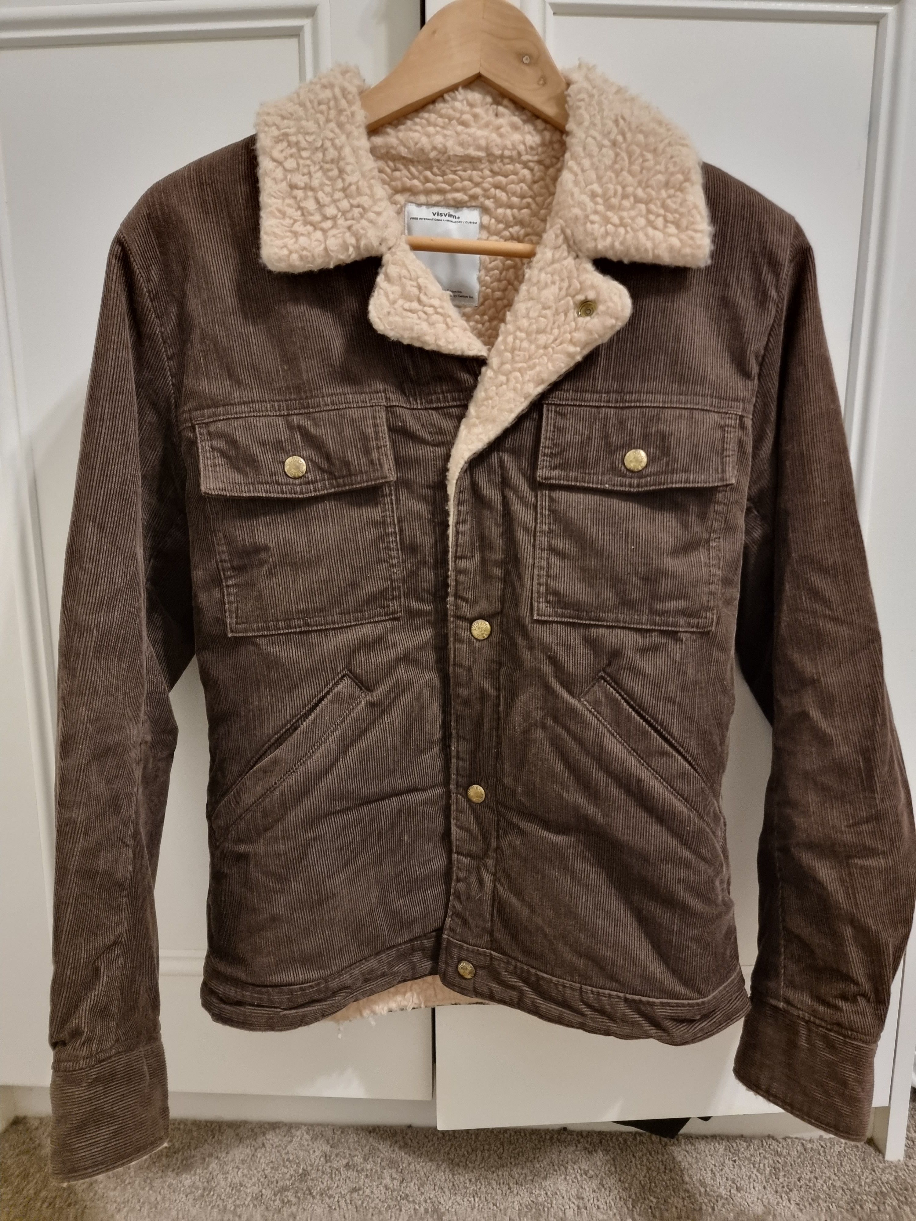 image of Visvim Caravan Slub Jacket M/2 in Dark Brown, Men's (Size Medium)