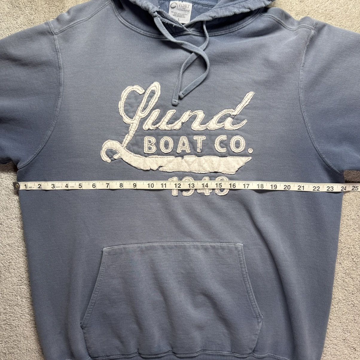 Other Lund Boat Co. 1948 Distressed Faded Hoodie Blue Size Large Size US L / EU 52-54 / 3 - 5 Thumbnail