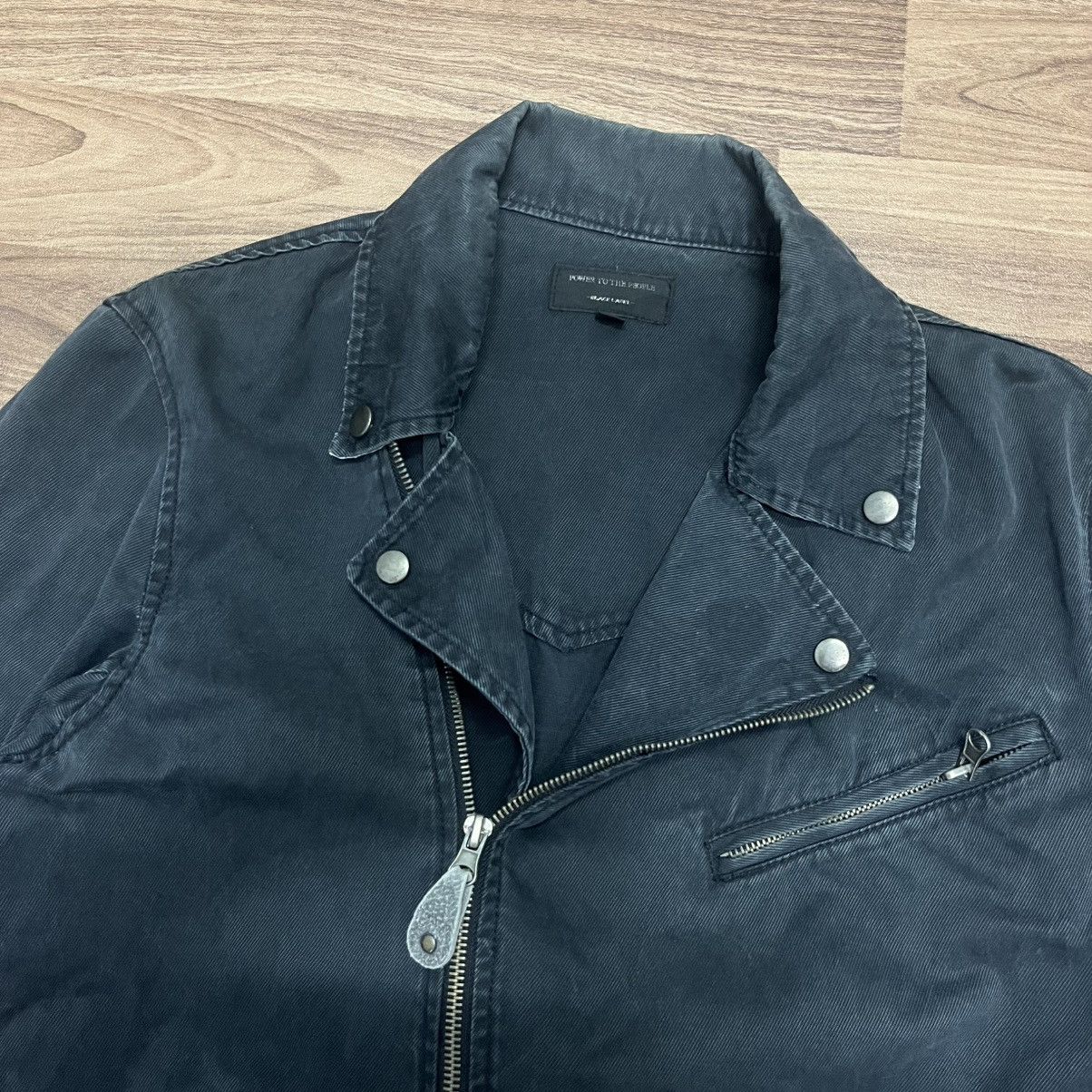 Japanese Brand Asymmetrical Ramones Jacket Power Of People Size US L / EU 52-54 / 3 - 2 Thumbnail