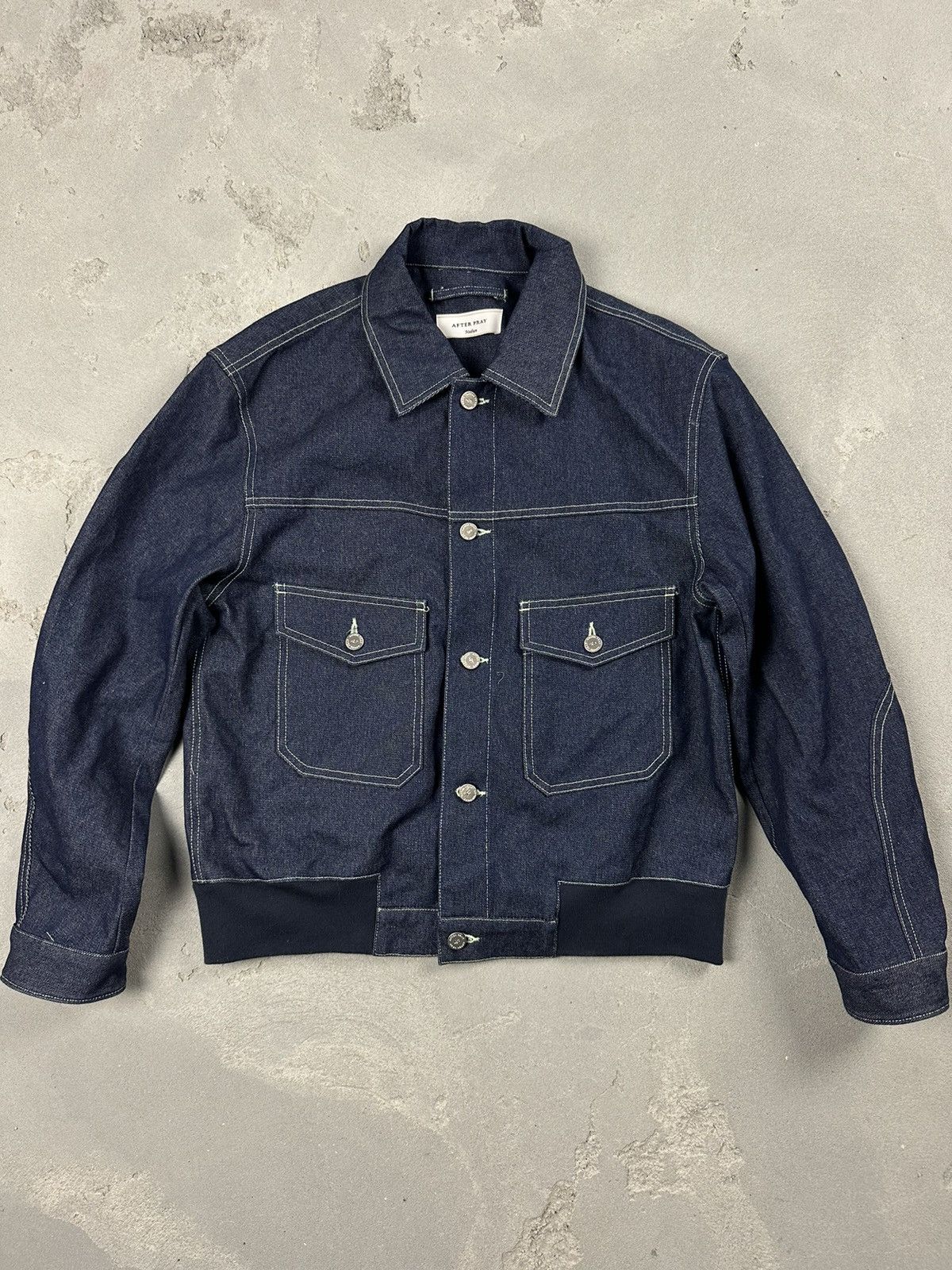 Designer After Pray Denim Jacket Size US M / EU 48-50 / 2 - 2 Thumbnail