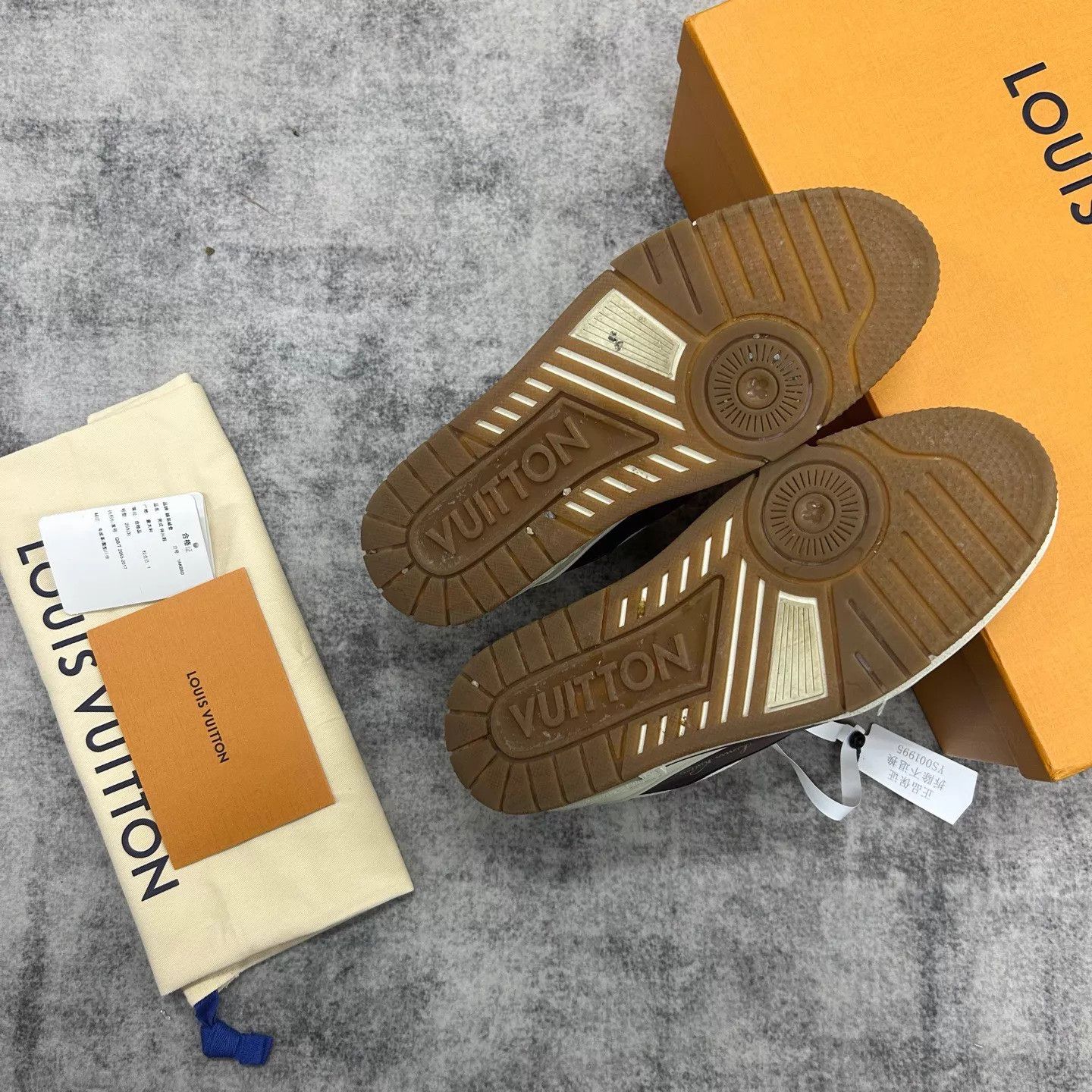 Louis Vuitton LOUIS VUITTON Trainer 99 Whiskey Red Distressed 40.5 Size US 7.5 / EU 40-41 - 5 Thumbnail
