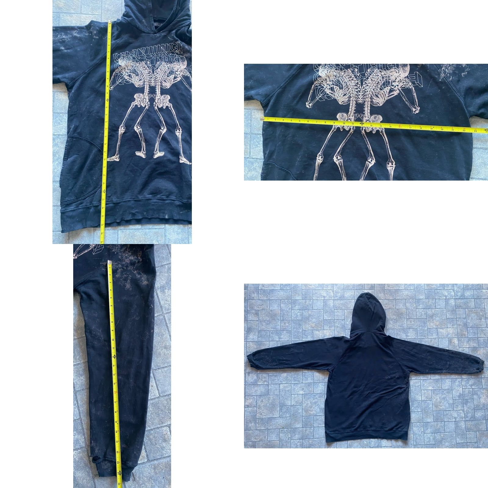 Vintage Evil Genius Hoodie Men L Black Damaged Distressed Skeletons Made In USA Mens Hoodie Size US L / EU 52-54 / 3 - 9 Thumbnail