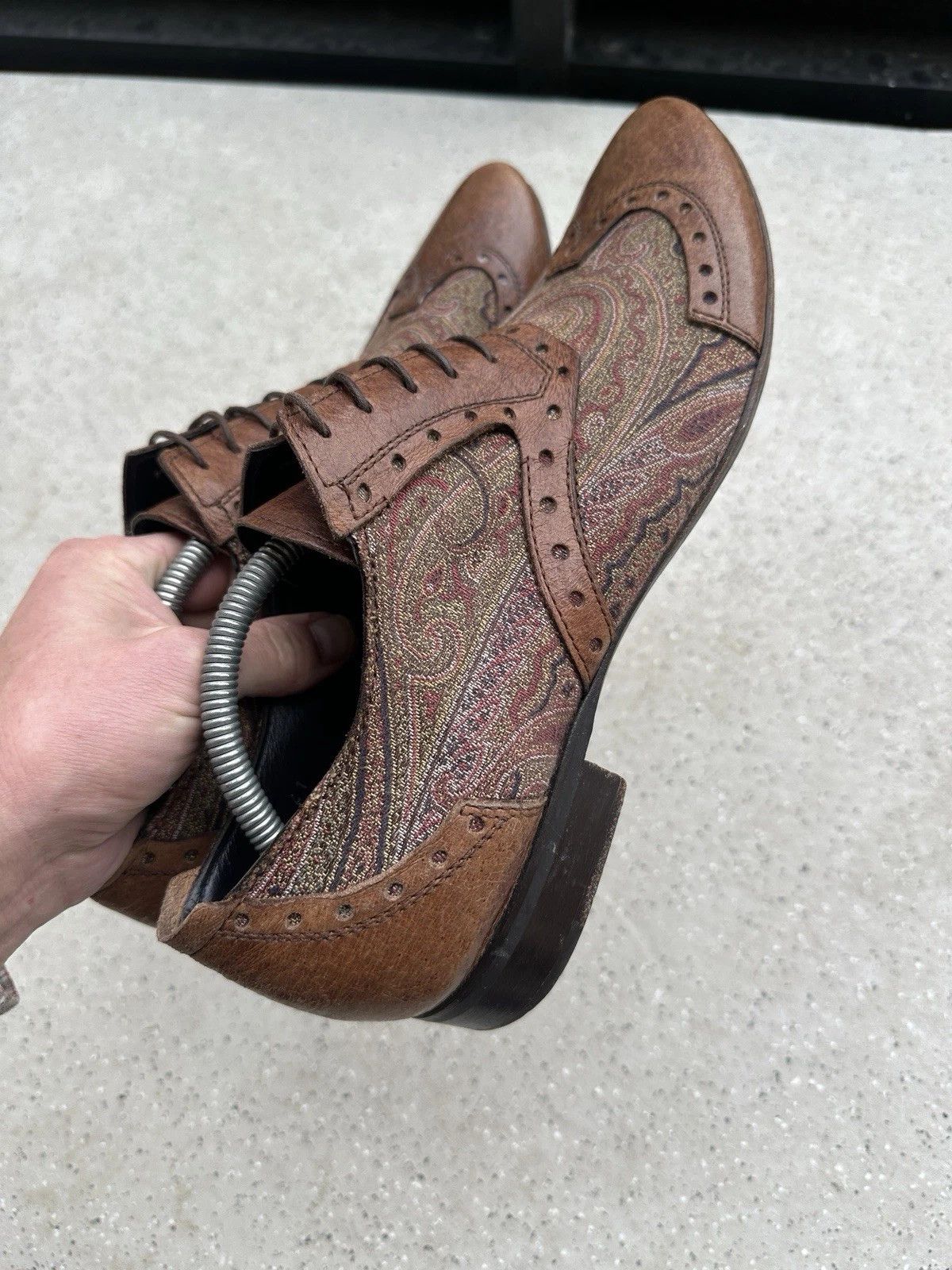 Etro Mens Etro Paisley Shoes Oxford Size 41 Size US 8 / EU 41 - 8 Thumbnail