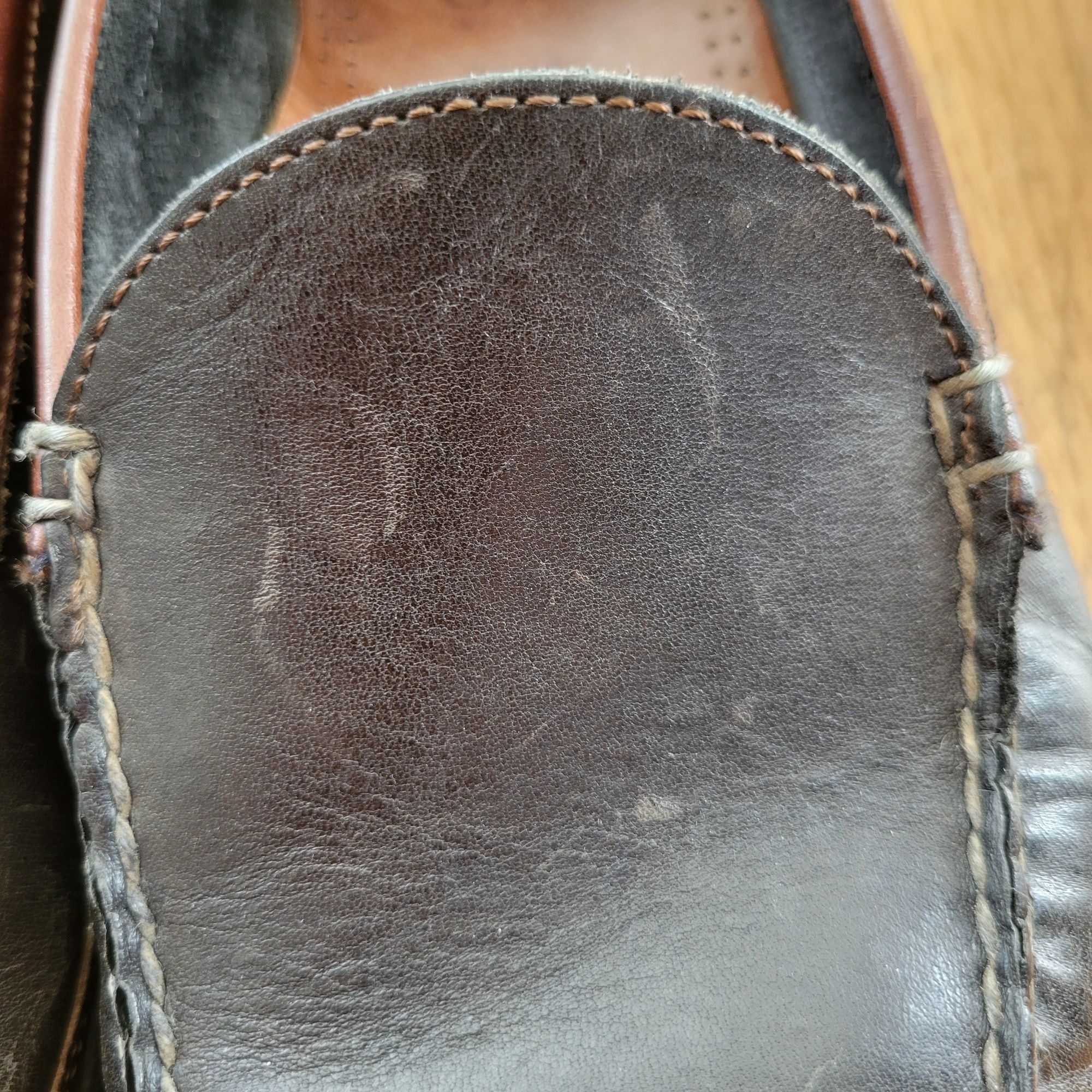 Allen Edmonds Boulder 11 3E Brown Black Leather Slip On Loaf