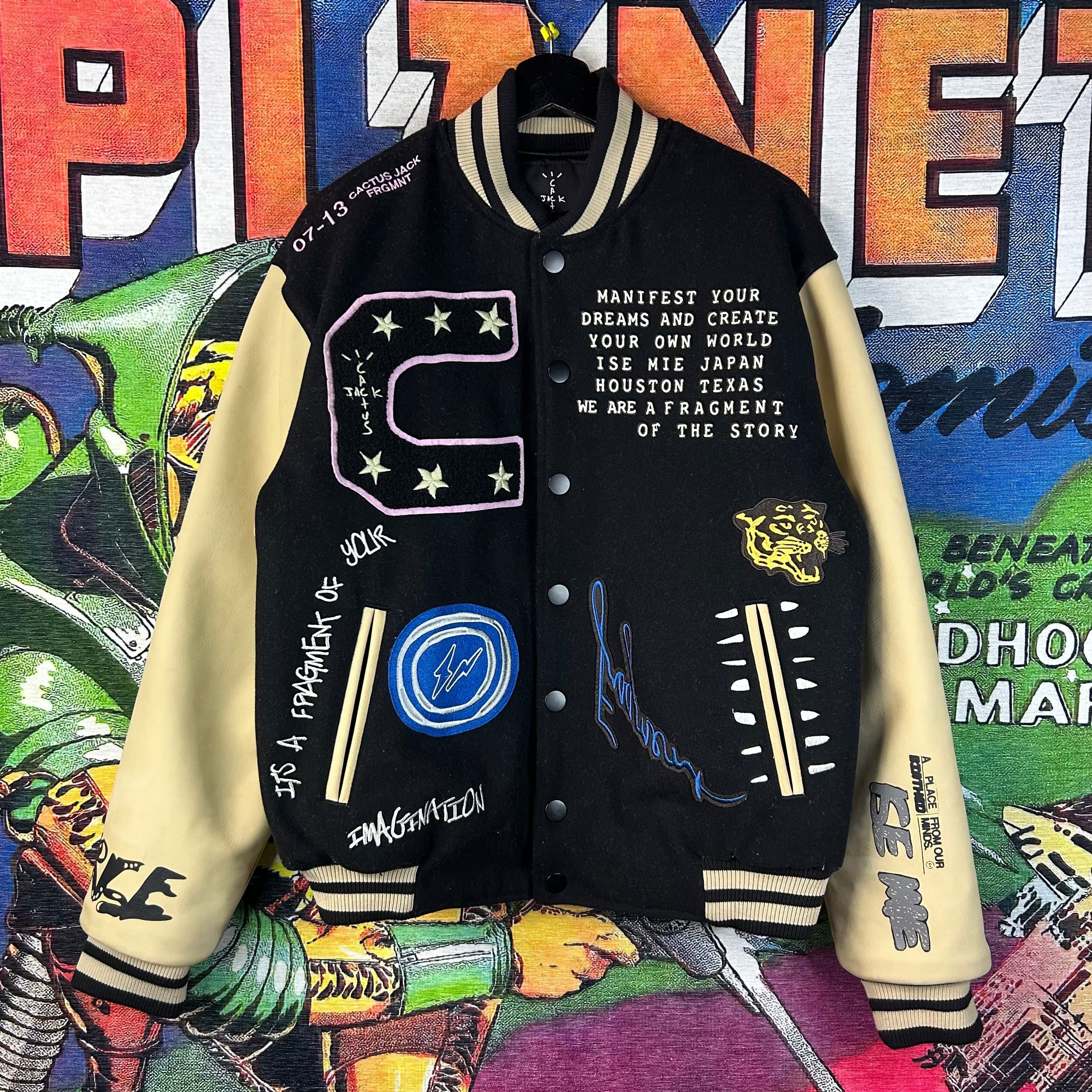 Travis Scott Travis Scott Cactus Jack Fragment Varsity Jacket Size Medium Size US M / EU 48-50 / 2 - 1 Thumbnail