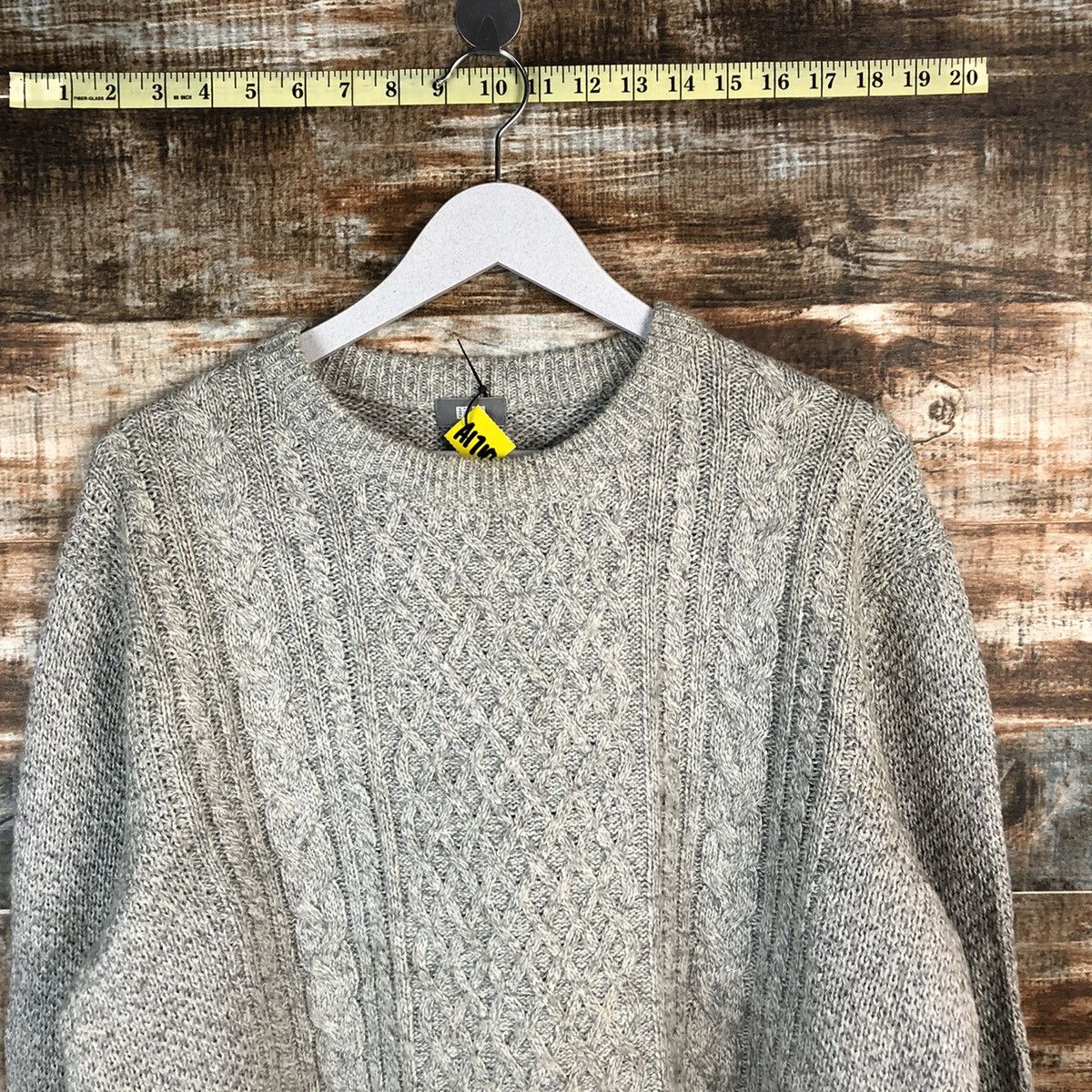 Homespun Knitwear × Japanese Brand × Vintage Uniqlo Heatech Grey Knitwear #A1710 Size XL / US 12-14 / IT 48-50 - 4 Thumbnail