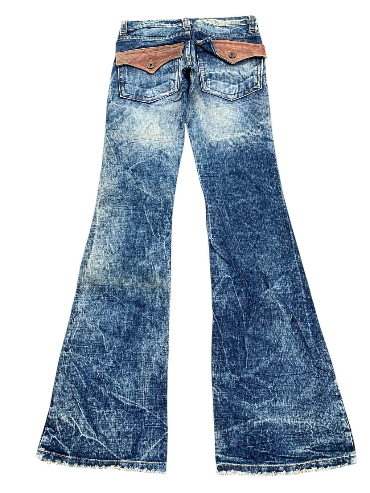 Tornado Mart Flare Cook Jeans Rusty Punk Japanese Distressed denim Size US 28 / EU 44 - 4 Thumbnail