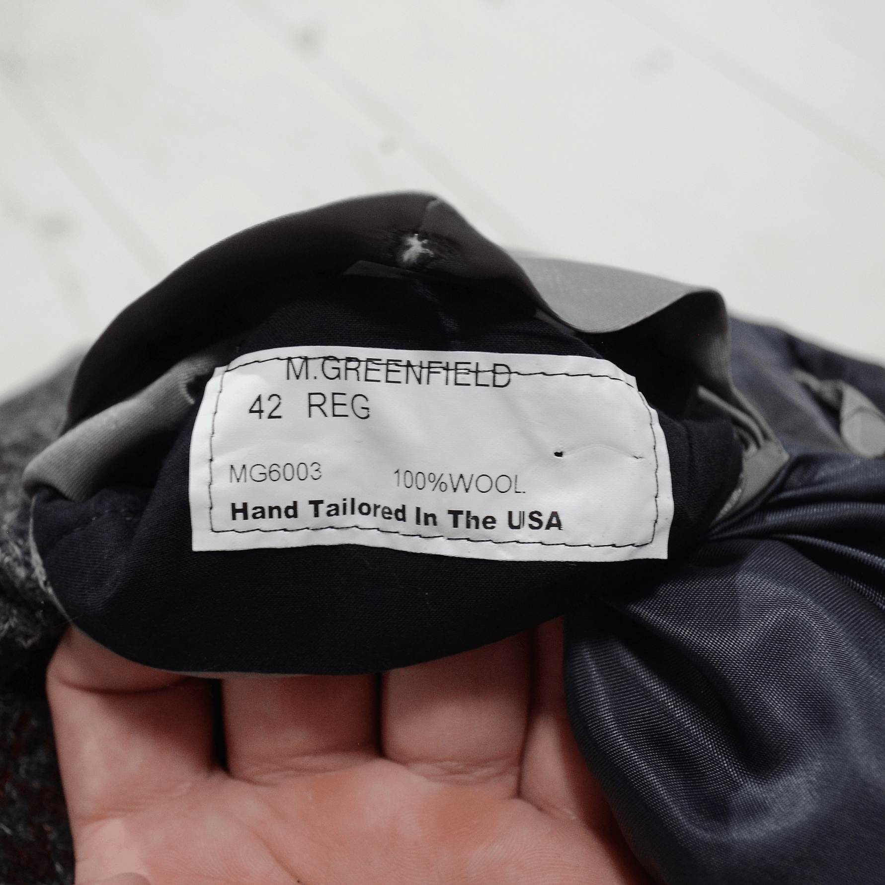 Other Martin Greenfield Tweed Blazer Coat Check 42 Hadn Tailored Size 42R - 9 Thumbnail