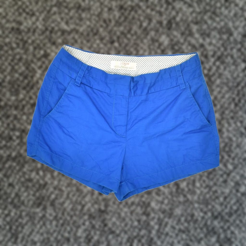 J.Crew J. CREW Womens Chino Shorts US 2 XS Blue Cotton Broken In Size 26" / US 2 / IT 38 - 1 Thumbnail