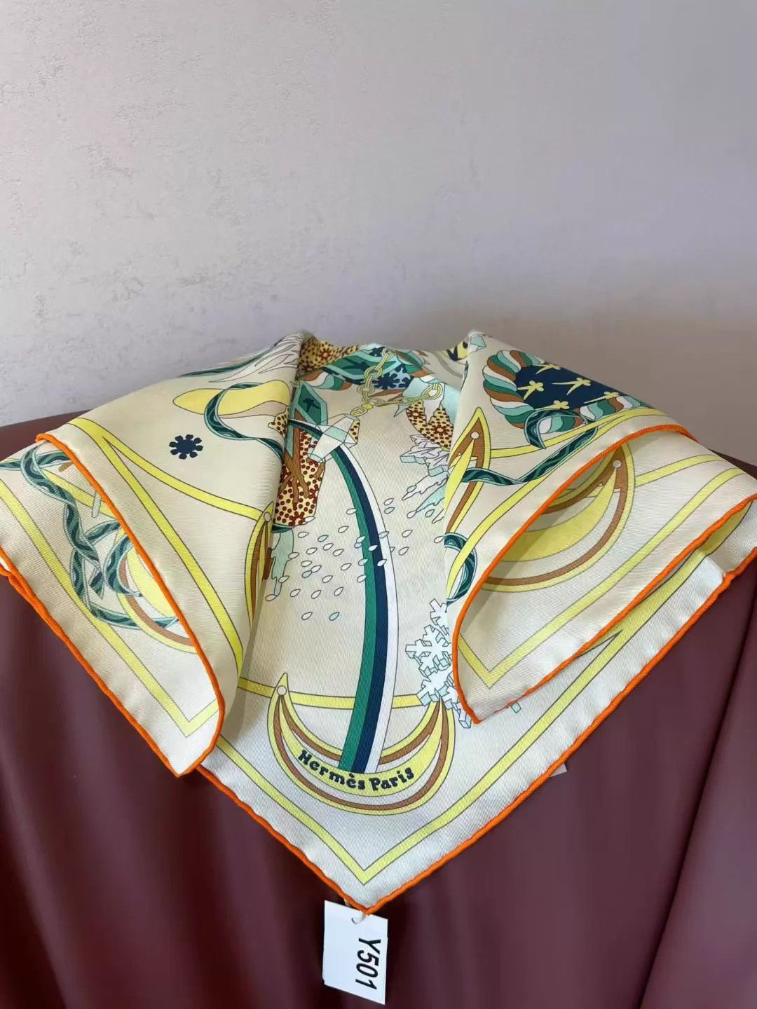 Hermes Hermès 45x45 silk scarf new in stock Y501 Size ONE SIZE - 5 Thumbnail