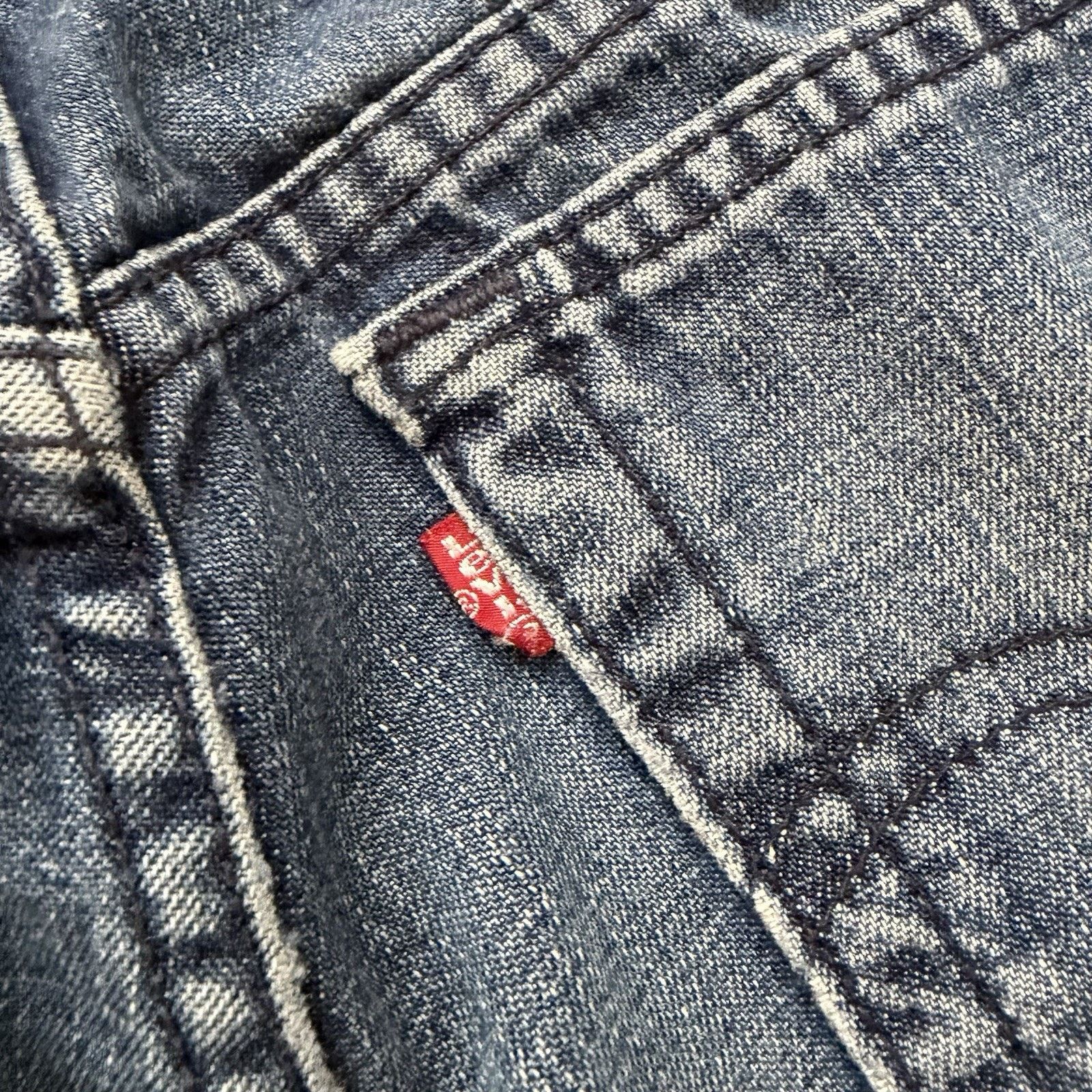 Levi's Rare Vintage 90s Levi’s Sta Prest 31x27 Denim Blue Jeans Size US 31 - 2 Thumbnail