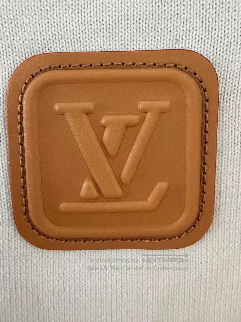 Louis Vuitton Louis Vuitton White leather label knit short sleeves Size US XL / EU 56 / 4 - 6 Thumbnail