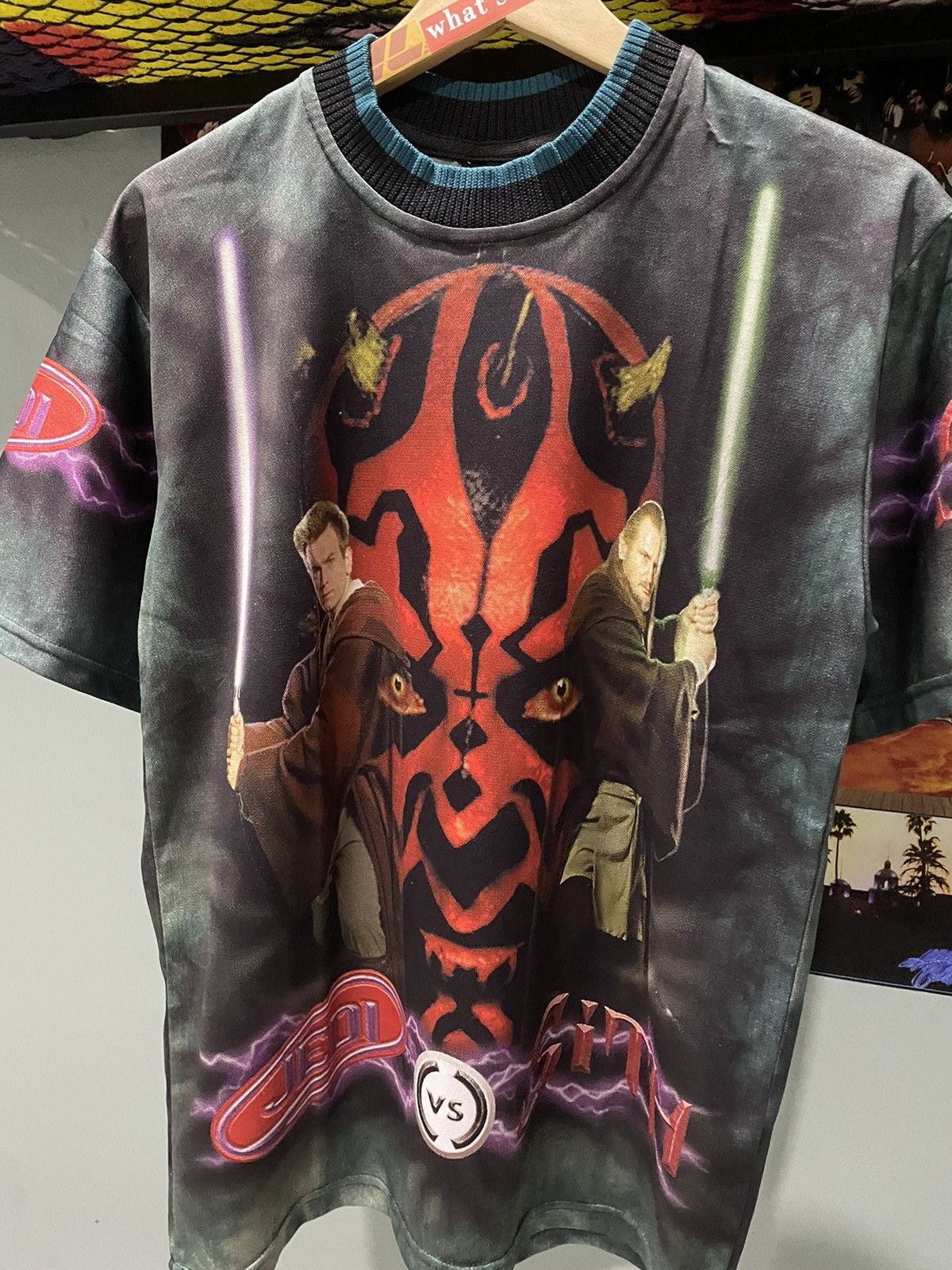 Star Wars Rare Vtg Star Wars Darth Maul AOP Size US S / EU 44-46 / 1 - 5 Thumbnail